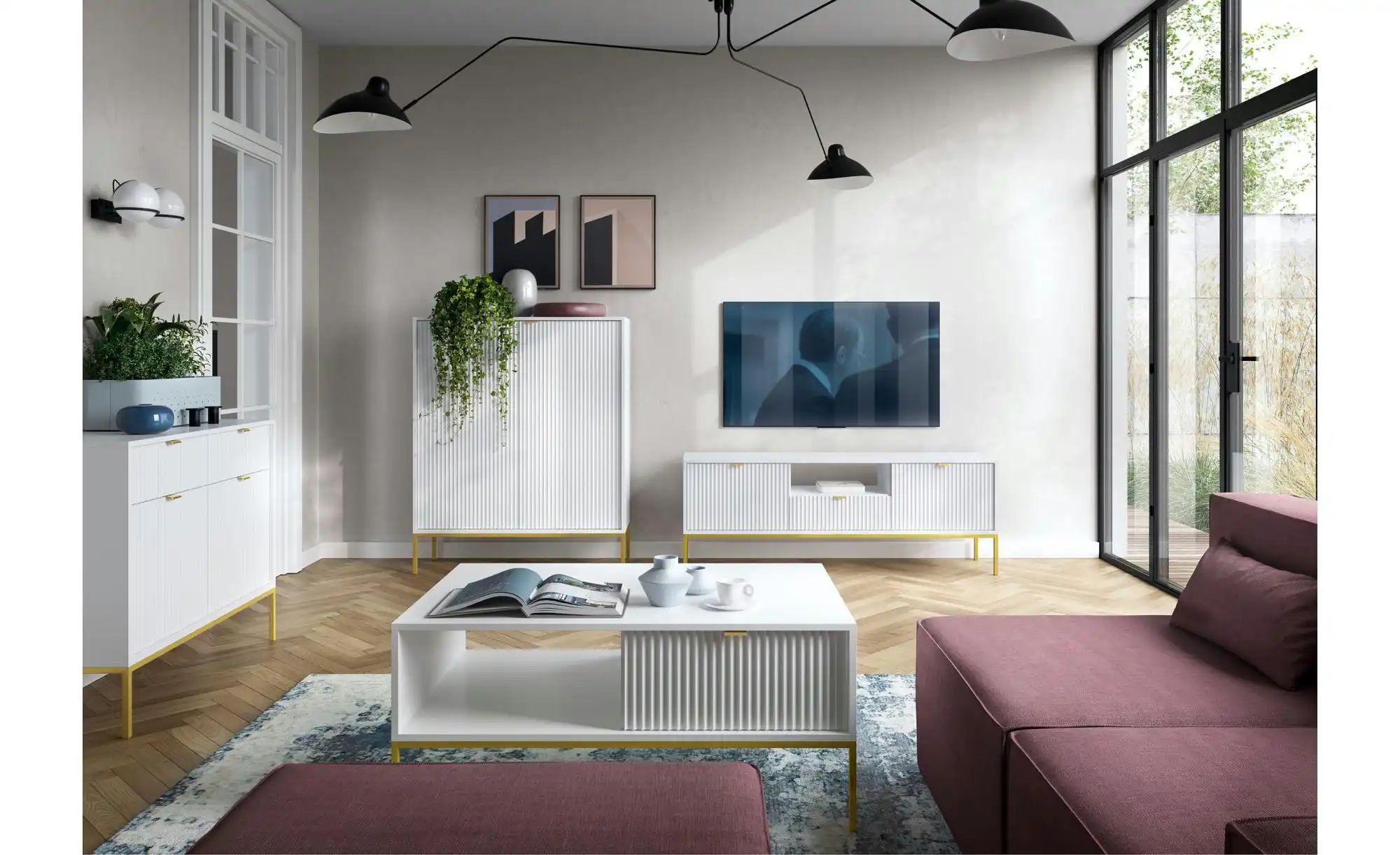 Thumbnail - Sideboard Vellore ¦ weiß ¦ Maße (cm): B: 104 H: 83 Kommoden & Sideboards > Sideboards - Höffner
