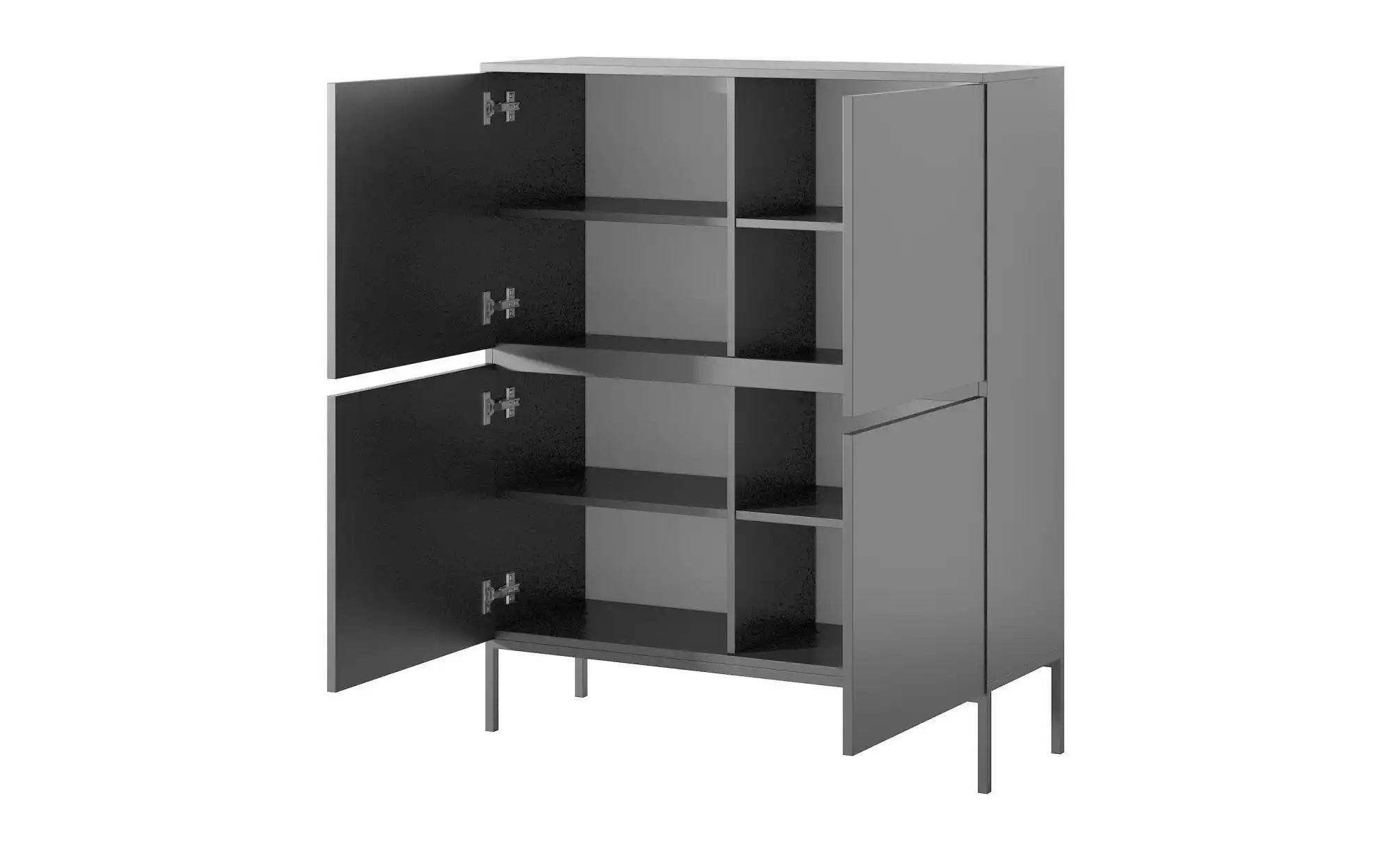 Thumbnail - Selsey Highboard Bemmi ¦ schwarz ¦ Maße (cm): B: 100 H: 122 Kommoden & Sideboards > Highboards - Höffner