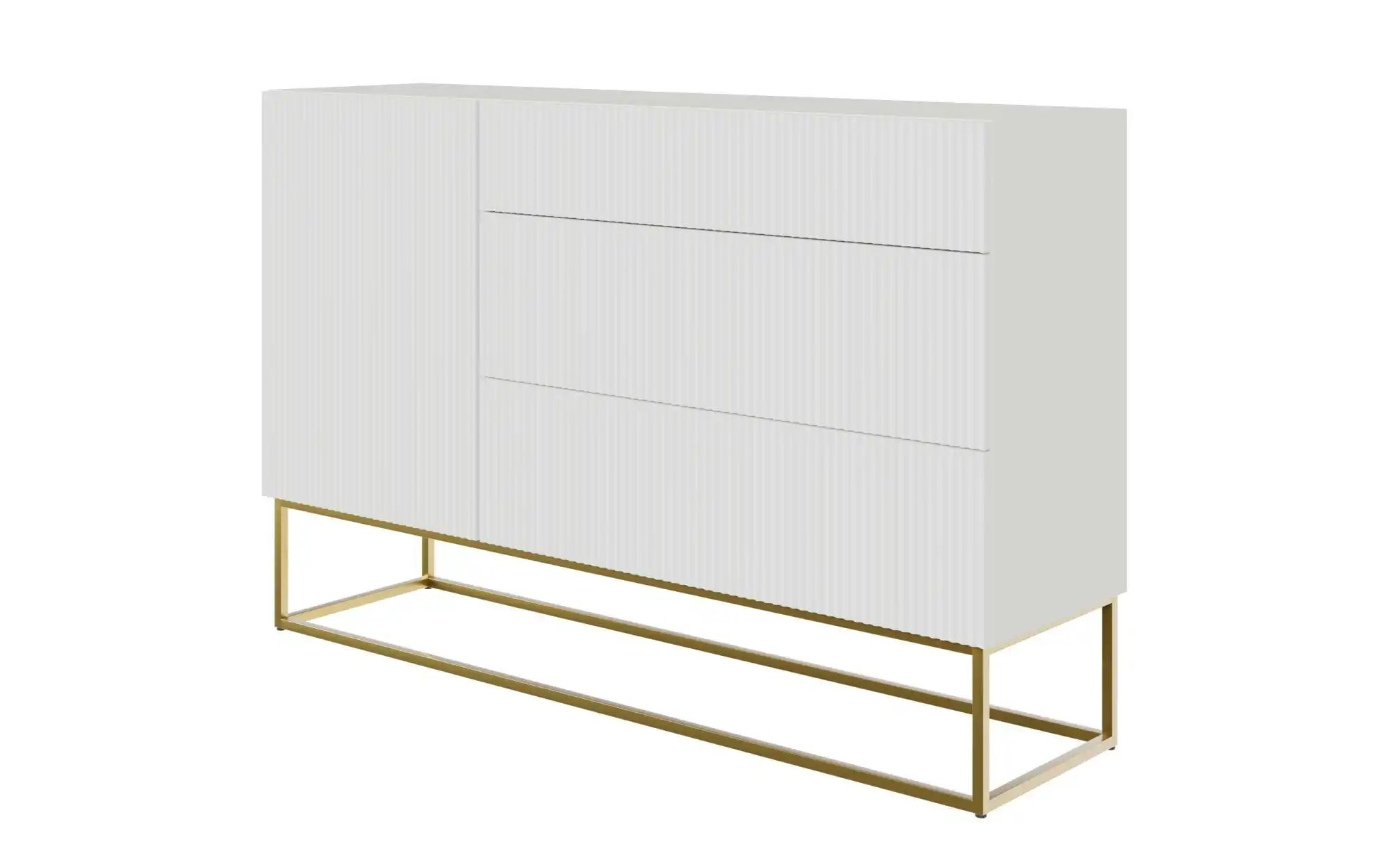 Sideboard  Veldio ¦ weiß ¦ Maße (cm): B: 140 H: 90 Kommoden & Sideboards > günstig online kaufen