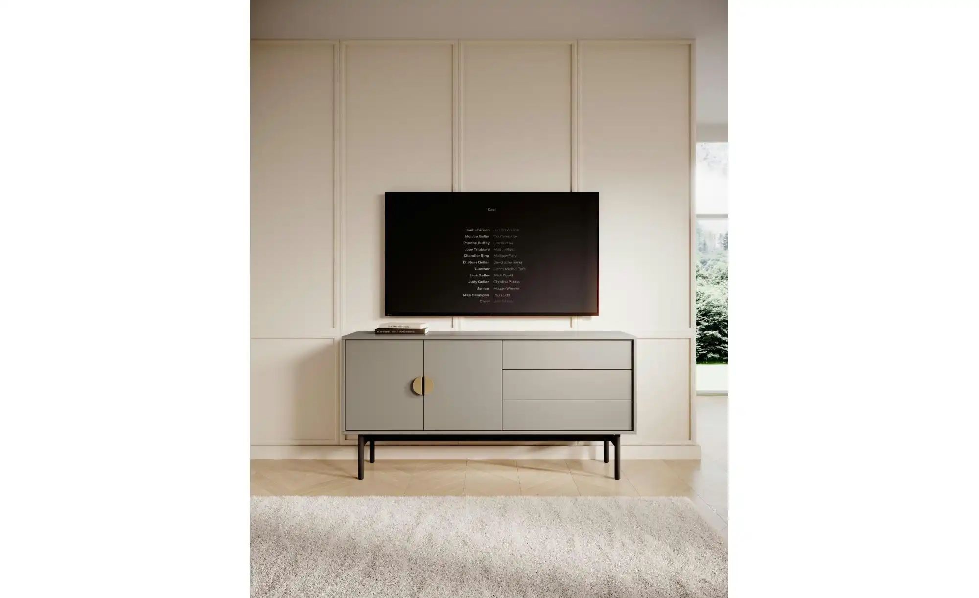 Sideboard  Stoon ¦ beige ¦ Maße (cm): B: 154 H: 76,1 Kommoden & Sideboards günstig online kaufen
