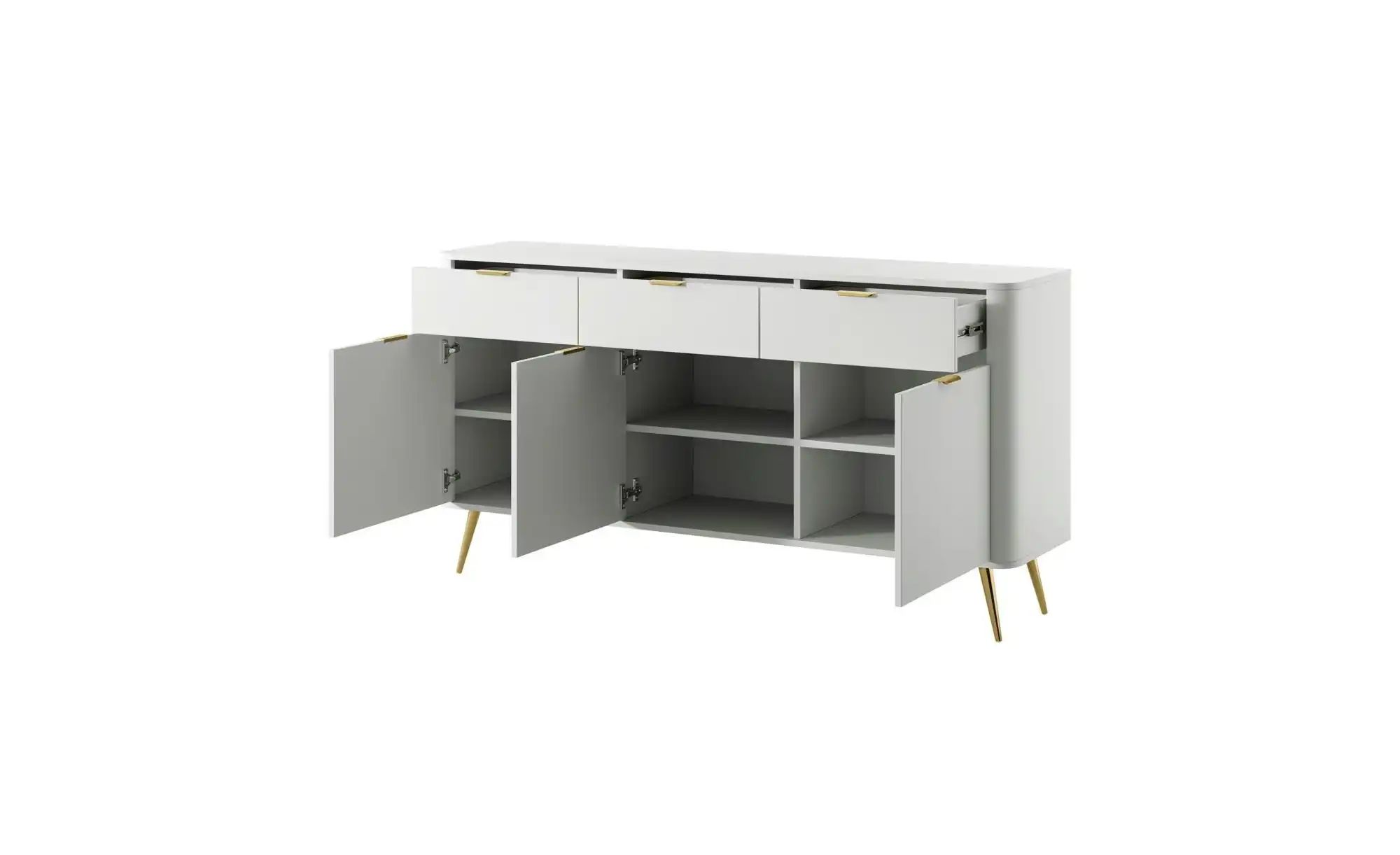 Selsey Sideboard  Oval ¦ weiß ¦ Maße (cm): B: 163,5 H: 83,6 Kommoden & Side günstig online kaufen