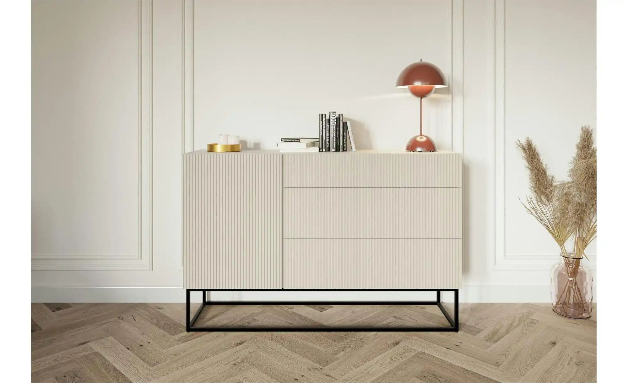 Sideboard  Veldio ¦ beige ¦ Maße (cm): B: 140 H: 90 Kommoden & Sideboards > günstig online kaufen
