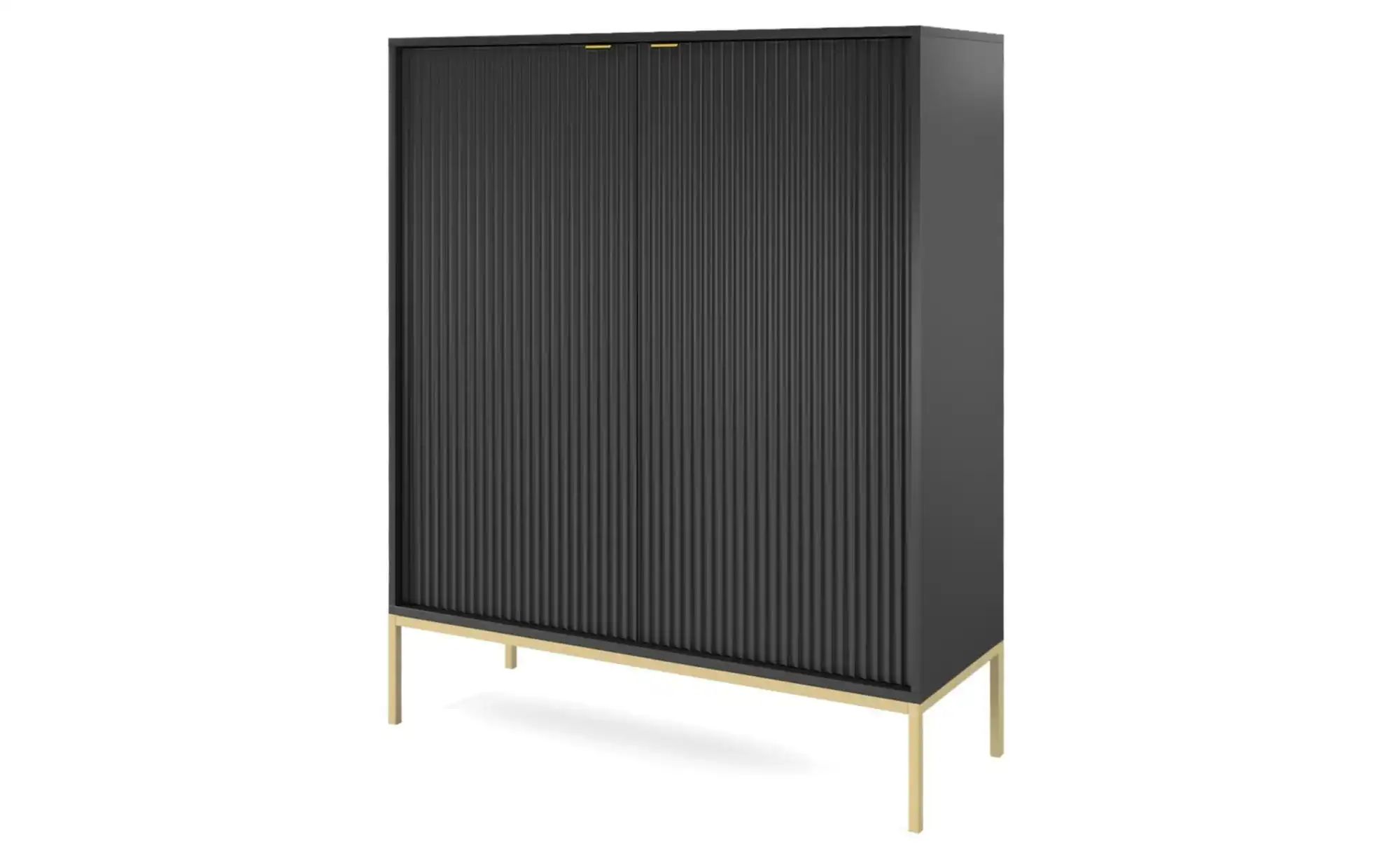 Selsey Highboard  Vellore ¦ schwarz ¦ Maße (cm): B: 104 H: 125 Kommoden & S günstig online kaufen