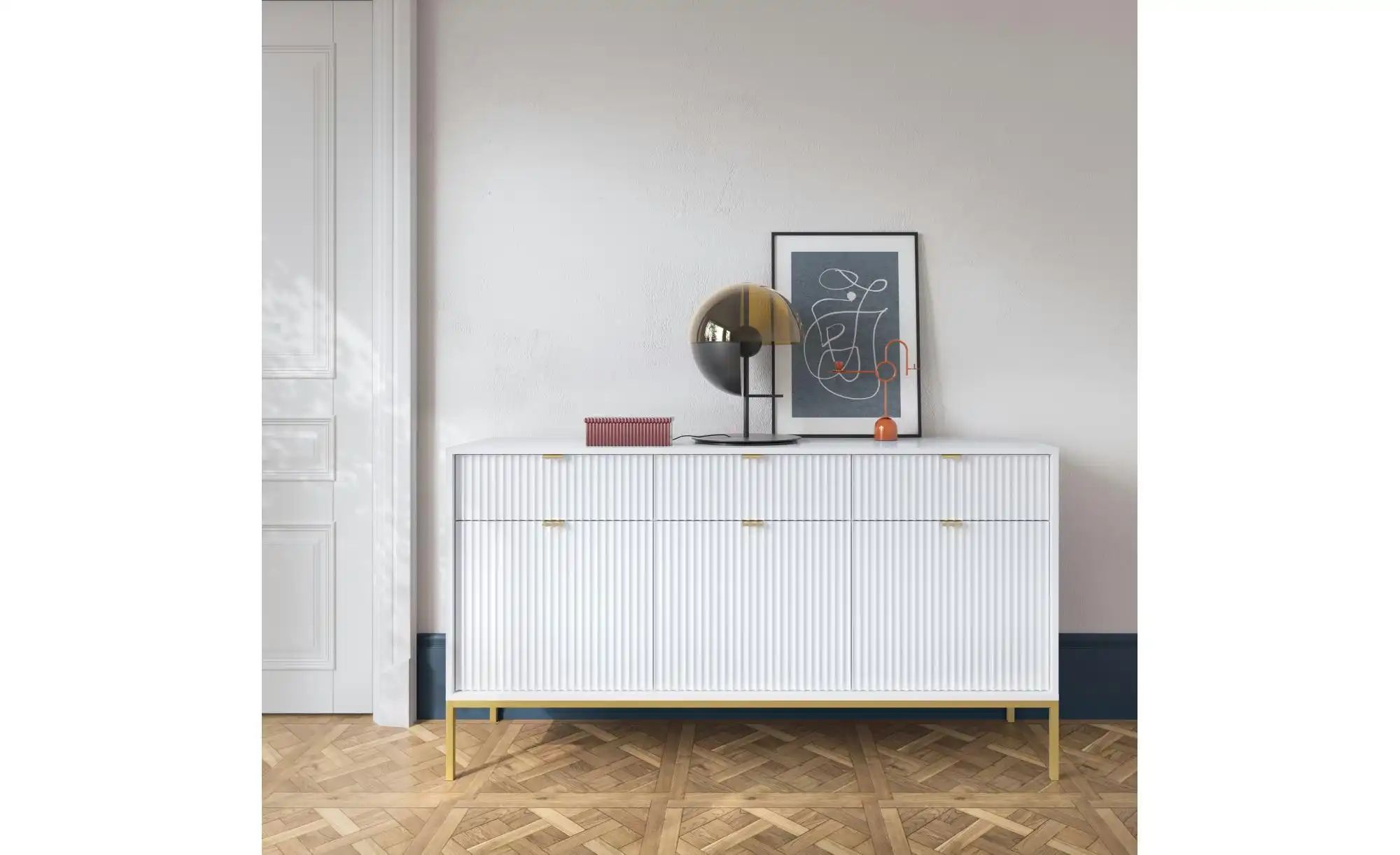 Selsey Sideboard  Vellore ¦ weiß ¦ Maße (cm): B: 154 H: 83 Kommoden & Sideb günstig online kaufen