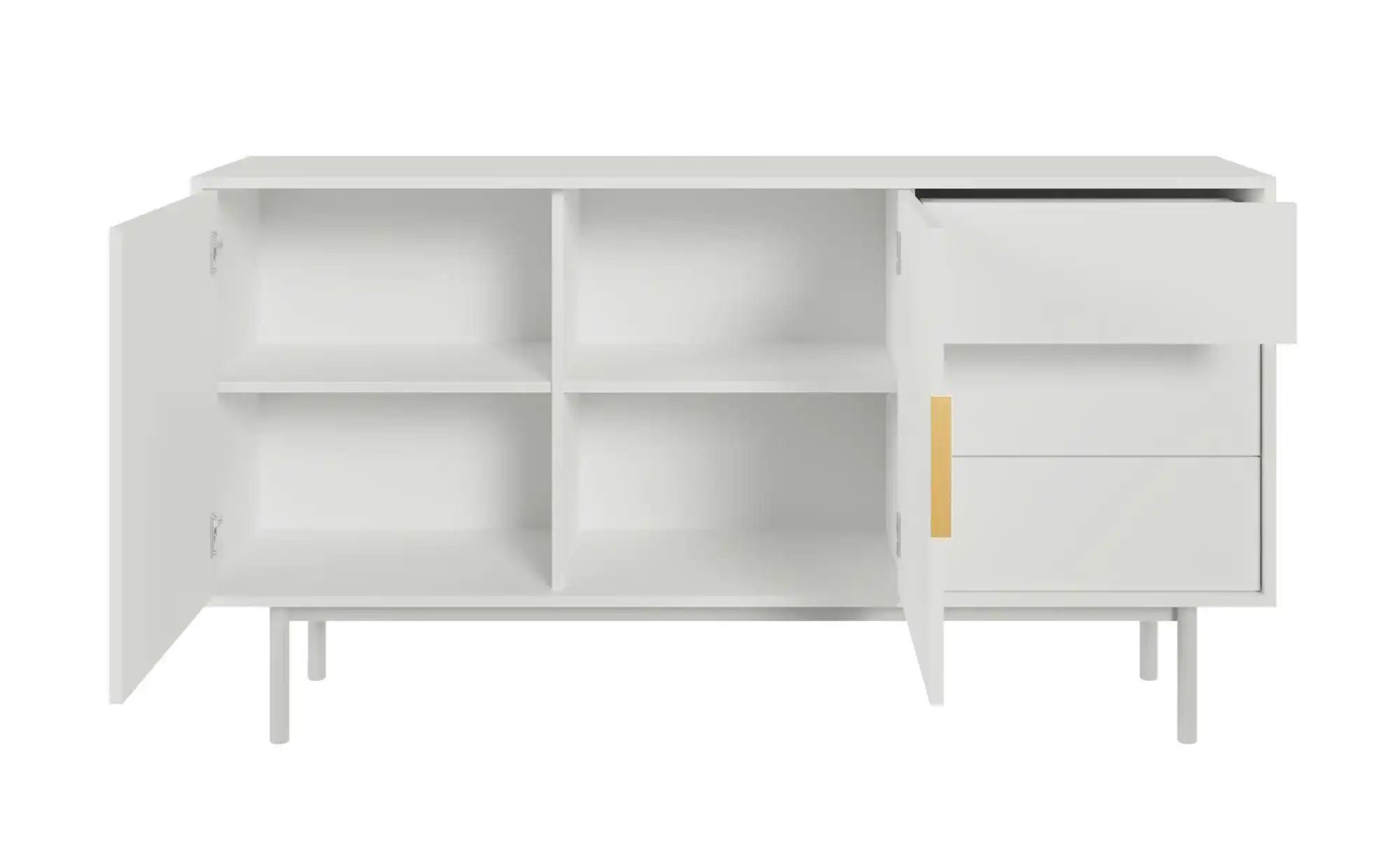 Selsey Sideboard  Viviaro ¦ weiß ¦ Maße (cm): B: 154 H: 82 Kommoden & Sideb günstig online kaufen