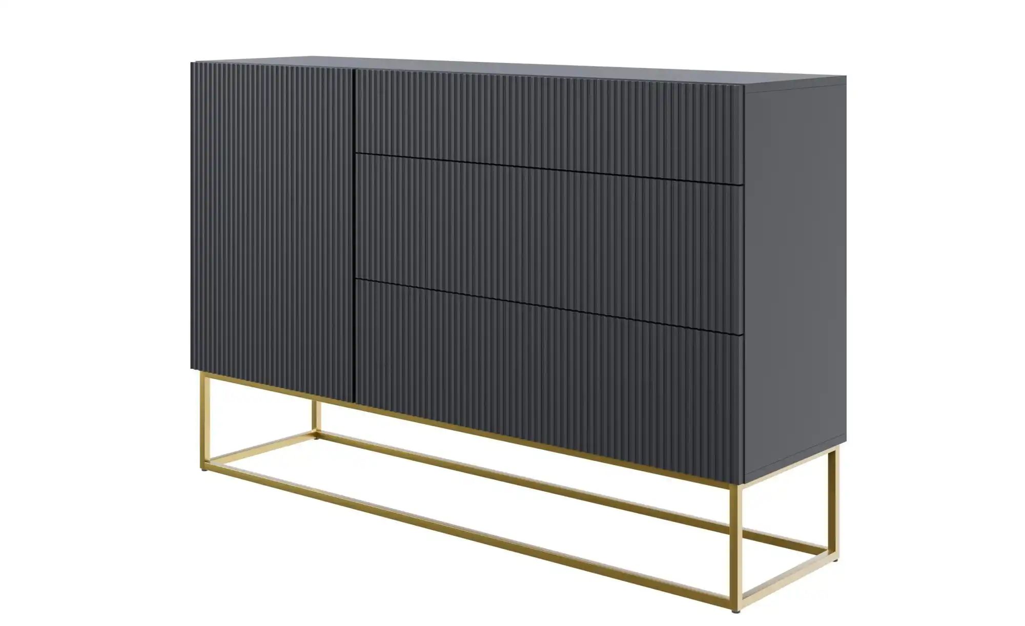 Selsey Sideboard  Veldio ¦ schwarz ¦ Maße (cm): B: 140 H: 90 Kommoden & Sid günstig online kaufen