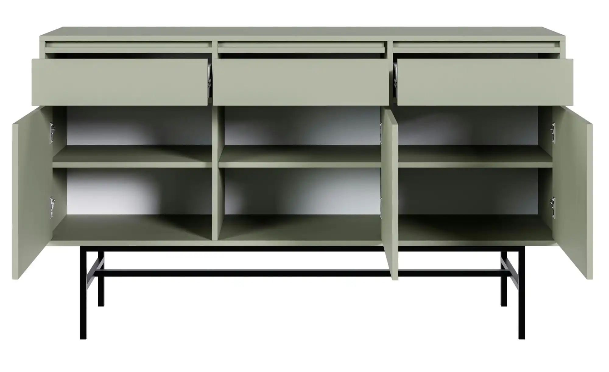 Selsey Sideboard  Evo ¦ grün ¦ Maße (cm): B: 154 H: 89 Kommoden & Sideboard günstig online kaufen