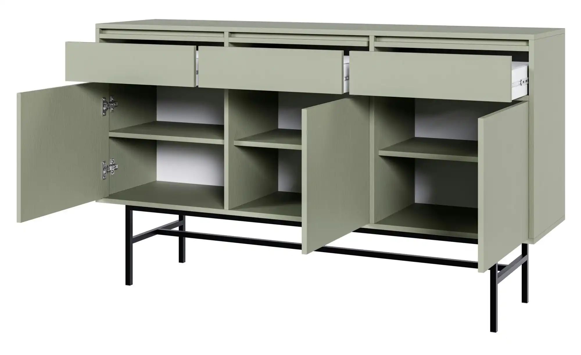 Thumbnail - Selsey Sideboard Evo ¦ grün ¦ Maße (cm): B: 154 H: 89 Kommoden & Sideboards > Sideboards - Höffner