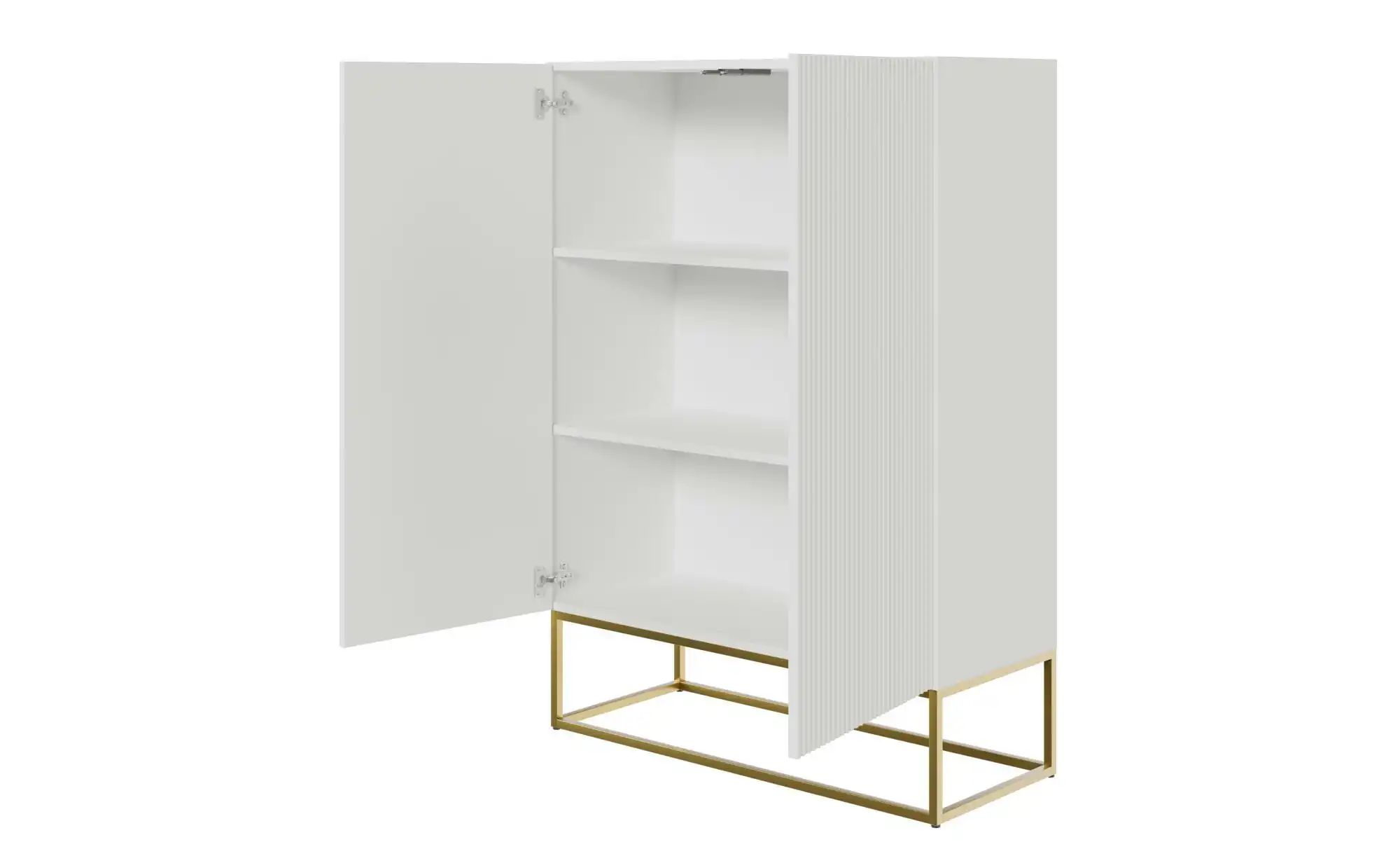 Selsey Highboard  Veldio ¦ beige ¦ Maße (cm): B: 90 H: 125 Kommoden & Sideb günstig online kaufen