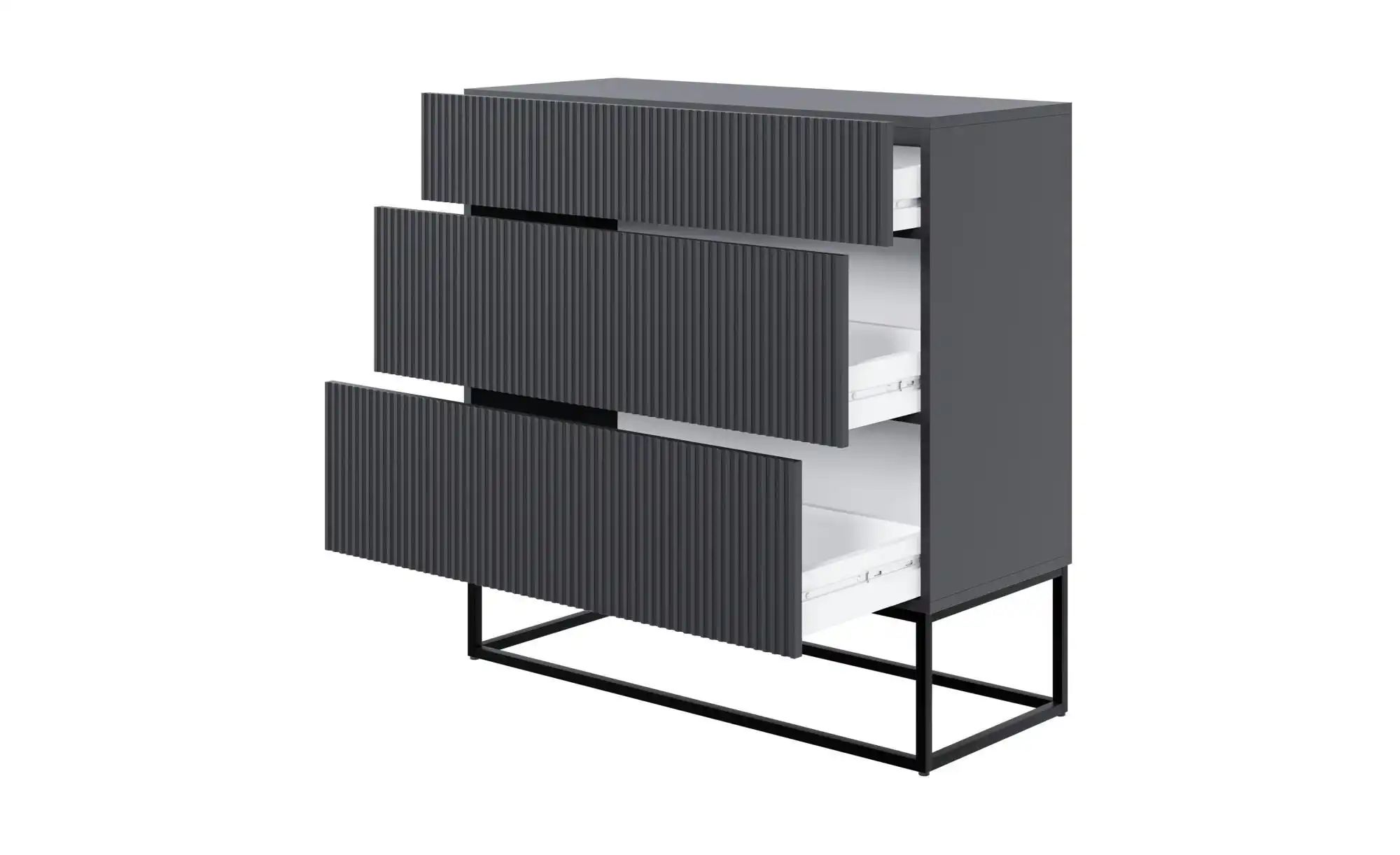 Thumbnail - Highboard Veldio ¦ schwarz ¦ Maße (cm): B: 90 H: 90 Kommoden & Sideboards > Kommoden - Höffner