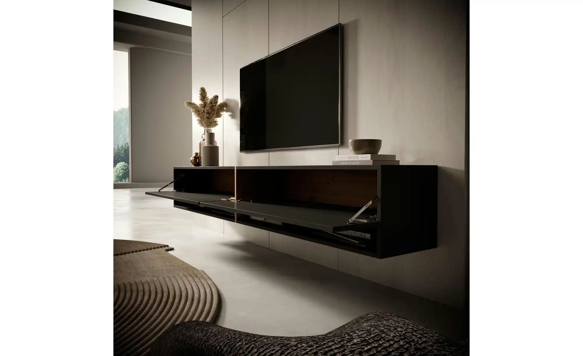 Selsey TV-Element  Mirrgo ¦ grau ¦ Maße (cm): B: 200 H: 30 Kommoden & Sideb günstig online kaufen