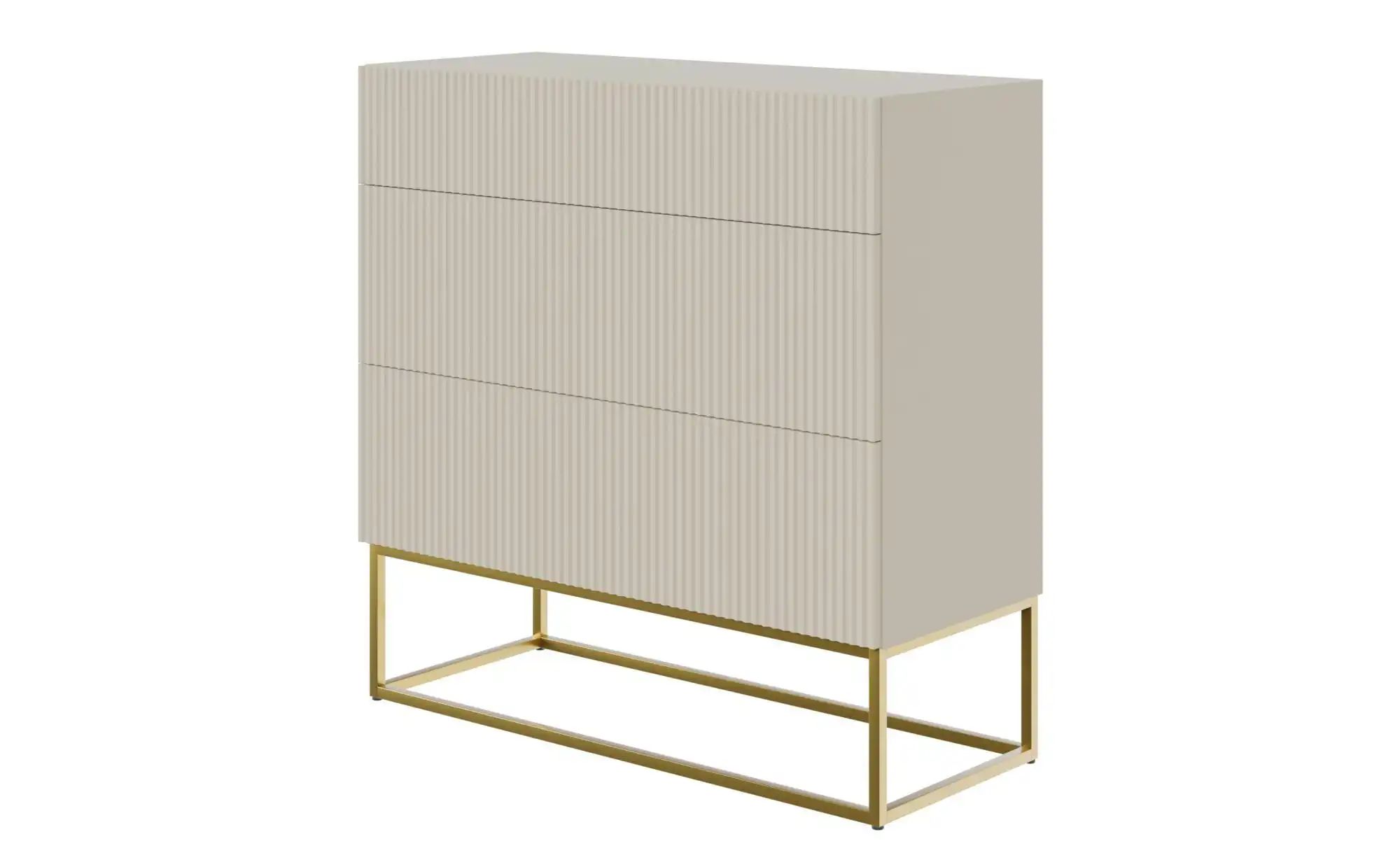 Kommode  Veldio ¦ beige ¦ Maße (cm): B: 90 H: 90 Kommoden & Sideboards > Ko günstig online kaufen