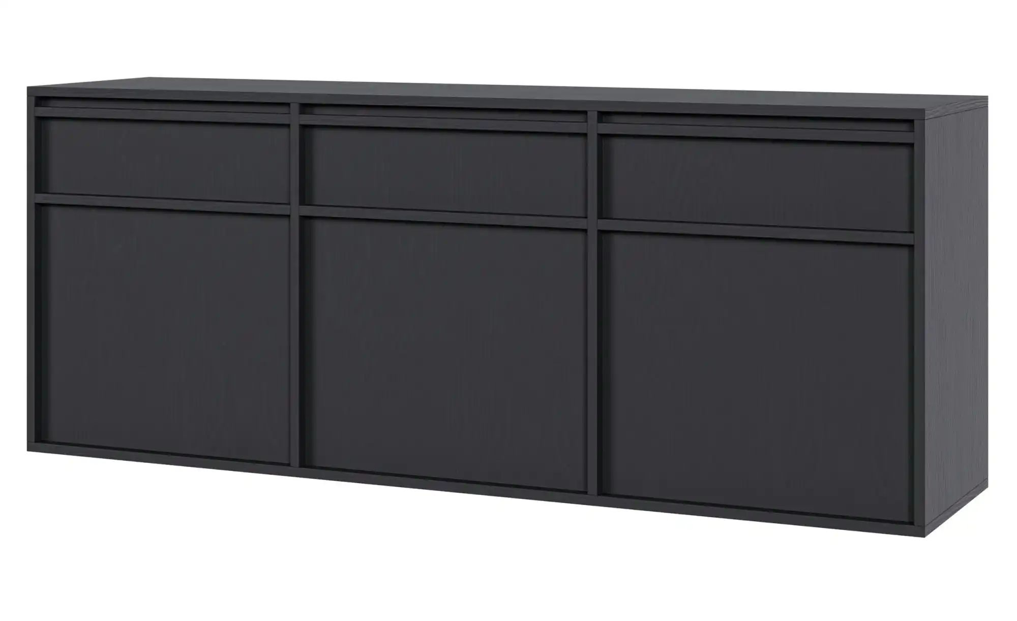 Selsey Sideboard  Evo ¦ schwarz ¦ Maße (cm): B: 154 H: 61,6 Schränke > Häng günstig online kaufen