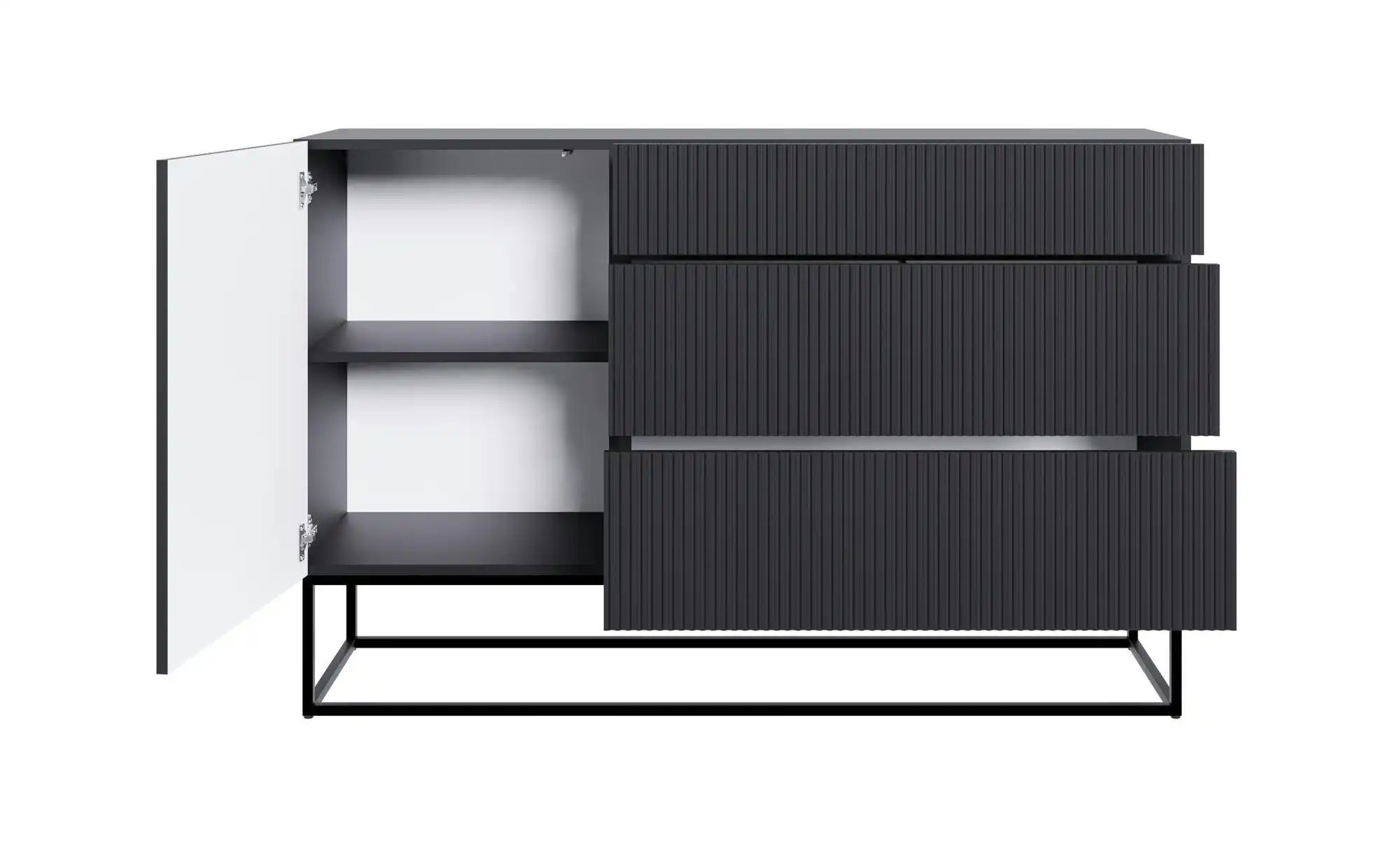 Selsey Sideboard  Veldio ¦ schwarz ¦ Maße (cm): B: 140 H: 90 Kommoden & Sid günstig online kaufen