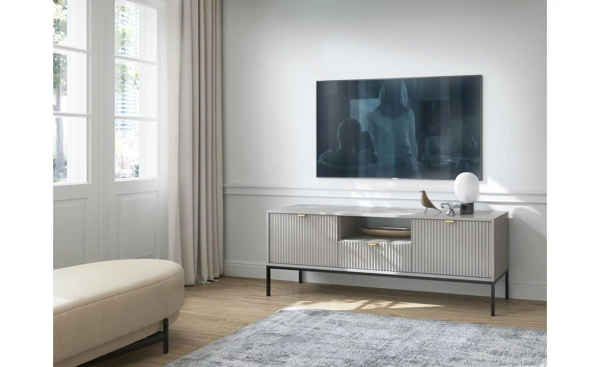 Thumbnail - Selsey Lowboard Vellore ¦ grau ¦ Maße (cm): B: 154 H: 56 Kommoden & Sideboards > Lowboards - Höffner