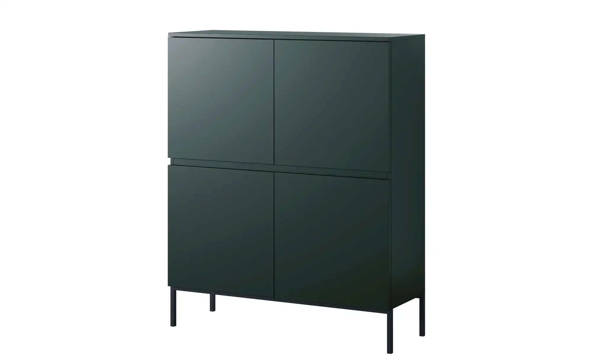 Selsey Highboard  Bemmi  grün  Maße (cm): B: 100 H: 122 | 05905386049238
