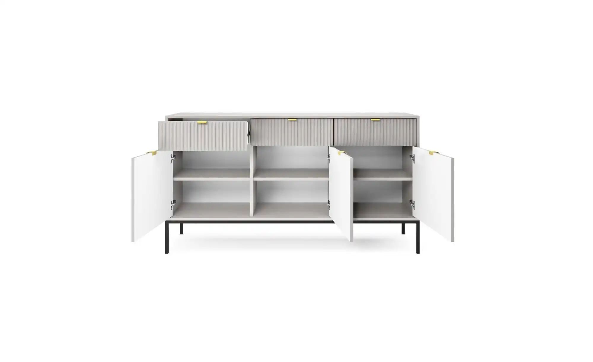 Selsey Sideboard  Vellore ¦ grau ¦ Maße (cm): B: 154 H: 83 Kommoden & Sideb günstig online kaufen