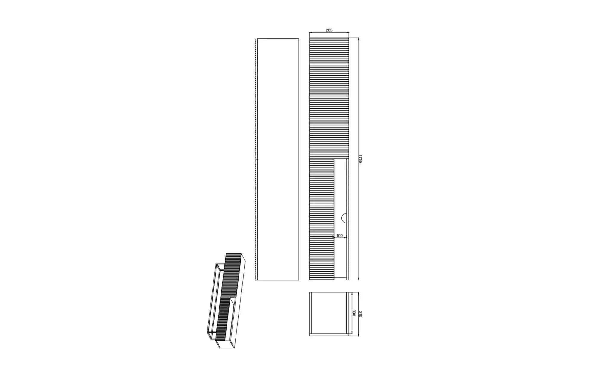 TV-Element  Veldio ¦ grau ¦ Maße (cm): B: 175 H: 30 Kommoden & Sideboards > günstig online kaufen