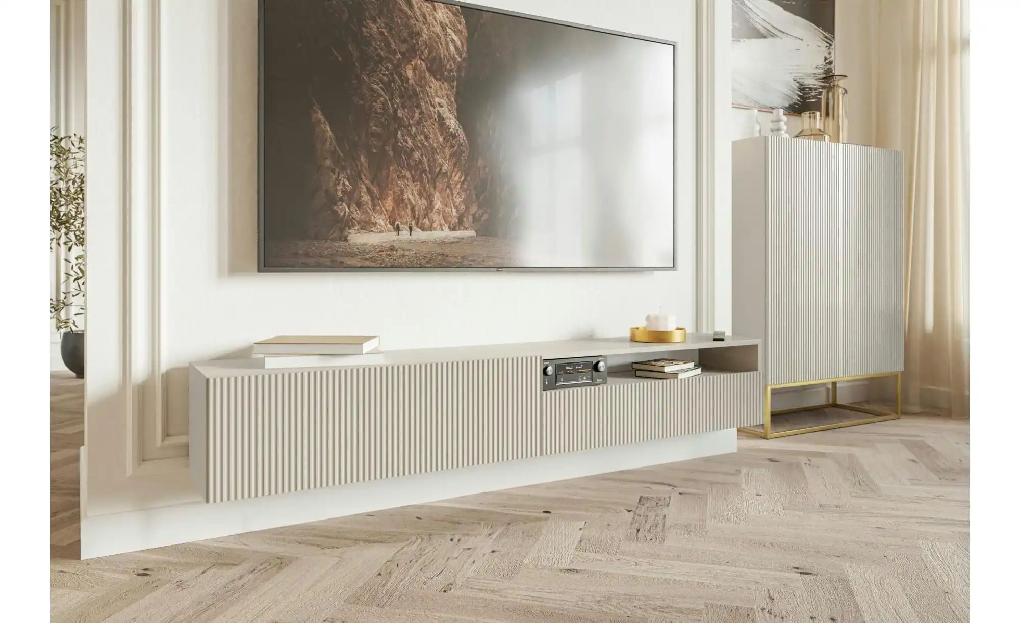 Thumbnail - Selsey TV-Element Veldio ¦ grau ¦ Maße (cm): B: 175 H: 30 Kommoden & Sideboards > Lowboards - Höffner