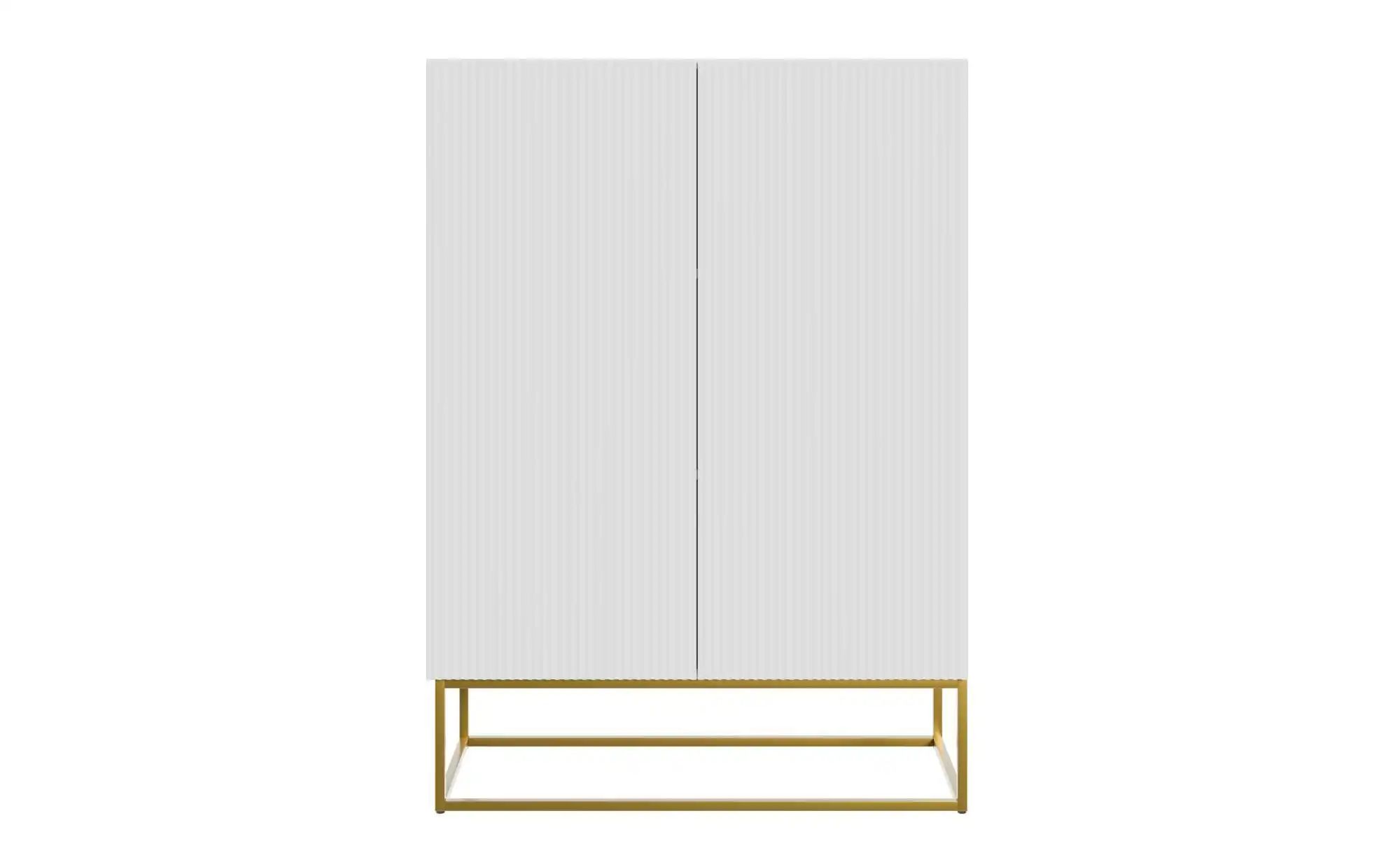 Selsey Highboard  Veldio ¦ weiß ¦ Maße (cm): B: 90 H: 125 Kommoden & Sidebo günstig online kaufen