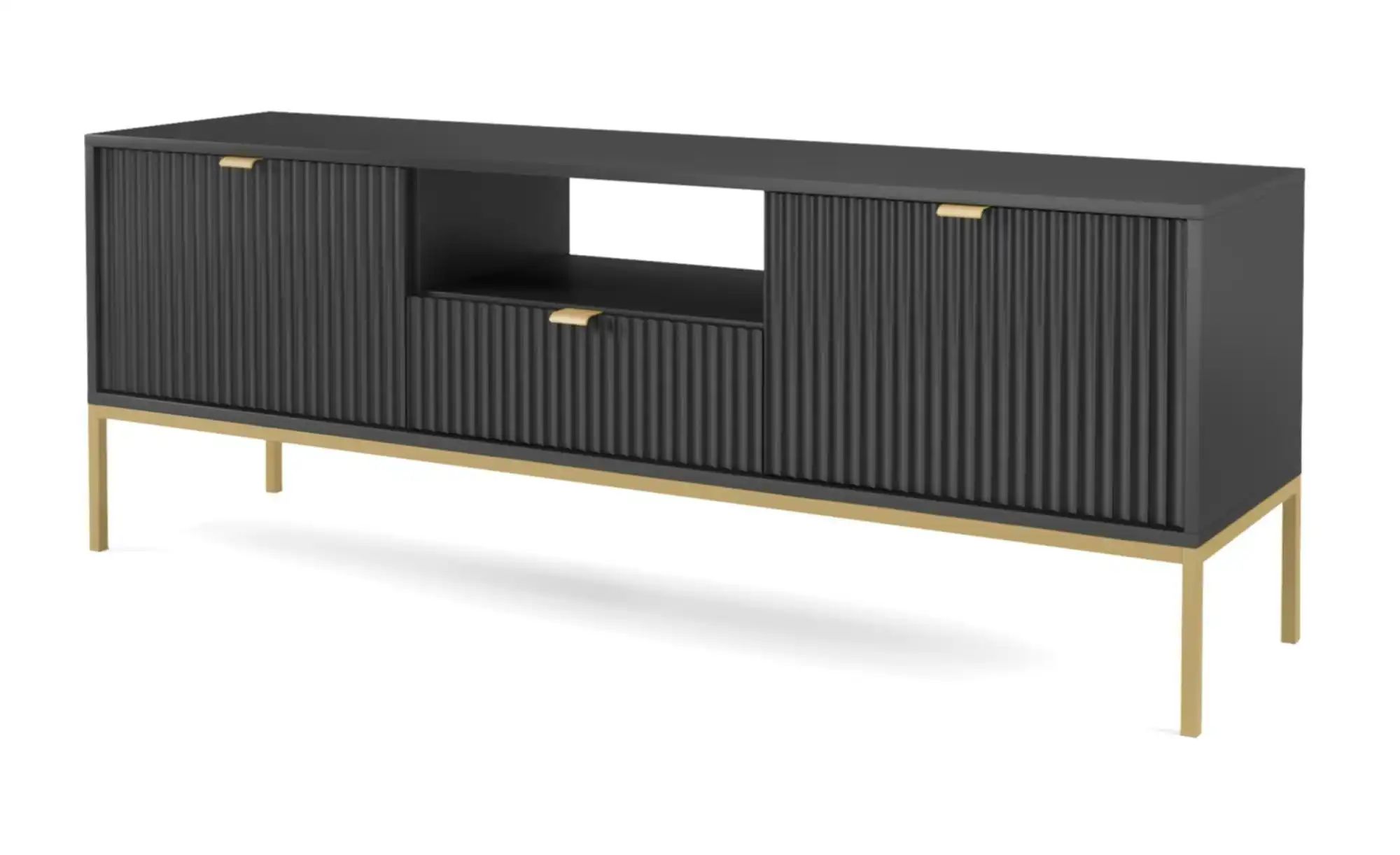 Selsey Lowboard  Vellore ¦ schwarz ¦ Maße (cm): B: 154 H: 56 Kommoden & Sid günstig online kaufen