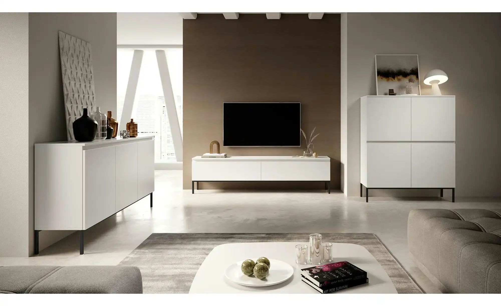 Thumbnail - Selsey Sideboard Bemmi ¦ weiß ¦ Maße (cm): B: 150 H: 77 Kommoden & Sideboards > Sideboards - Höffner