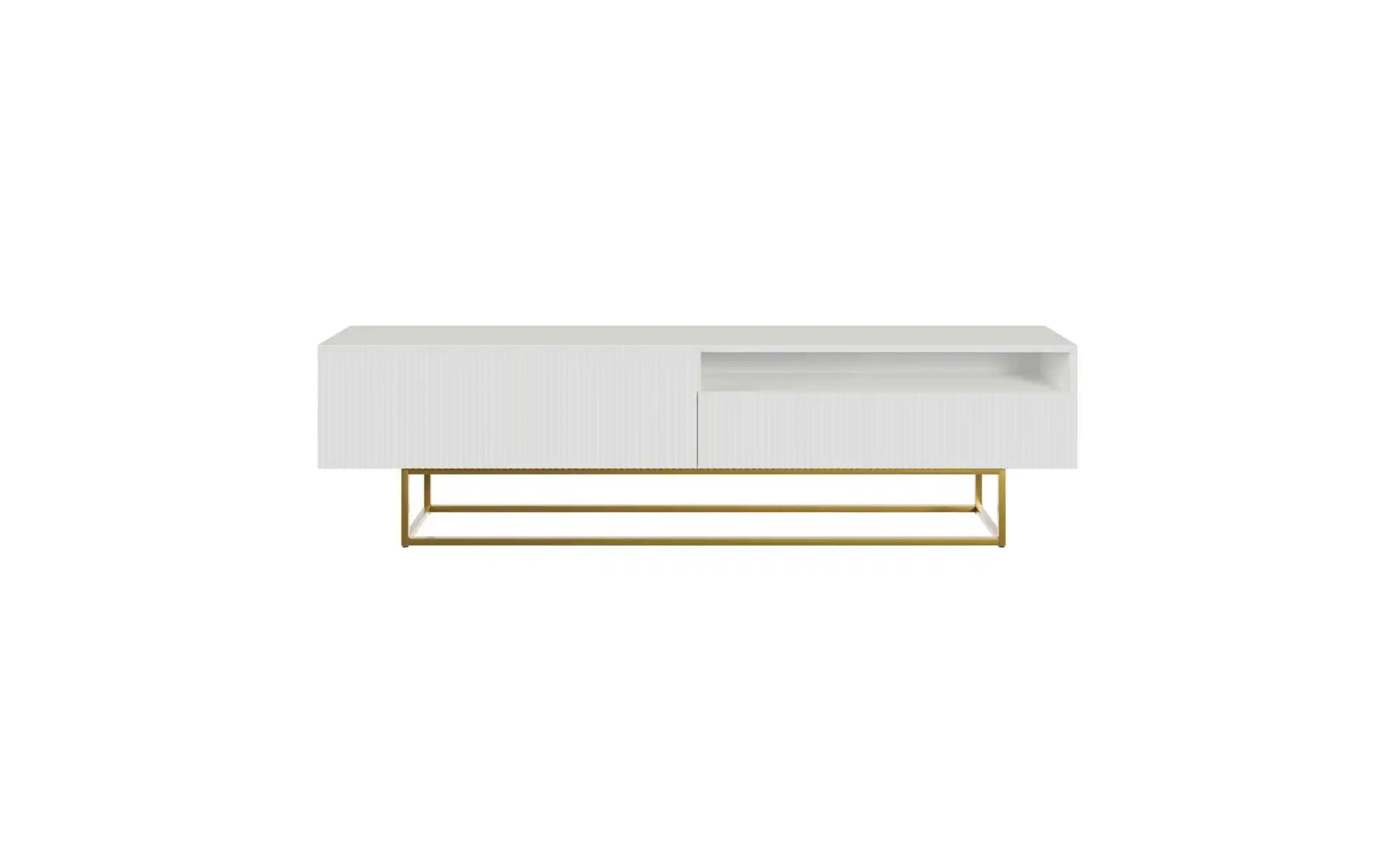 Lowboard  Veldio ¦ weiß ¦ Maße (cm): B: 175 H: 46,5 Kommoden & Sideboards > günstig online kaufen