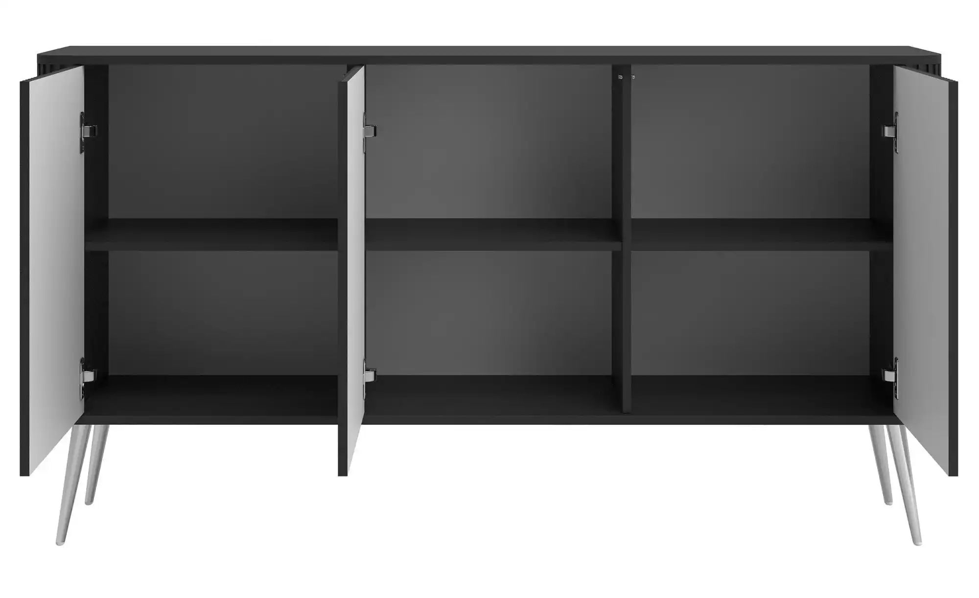 Selsey Sideboard  Ovarlo ¦ schwarz ¦ Maße (cm): B: 163,2 H: 83,8 Kommoden & günstig online kaufen
