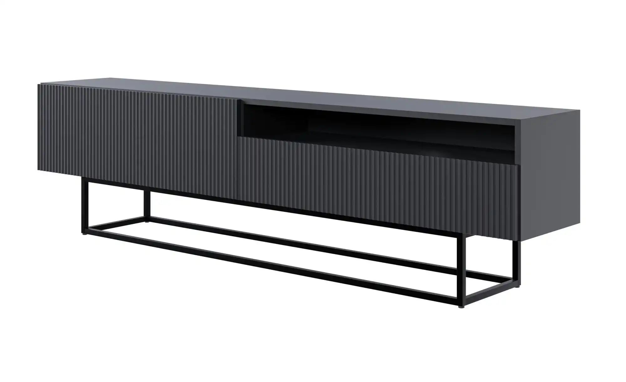 Lowboard  Veldio ¦ schwarz ¦ Maße (cm): B: 175 H: 46,5 Kommoden & Sideboard günstig online kaufen