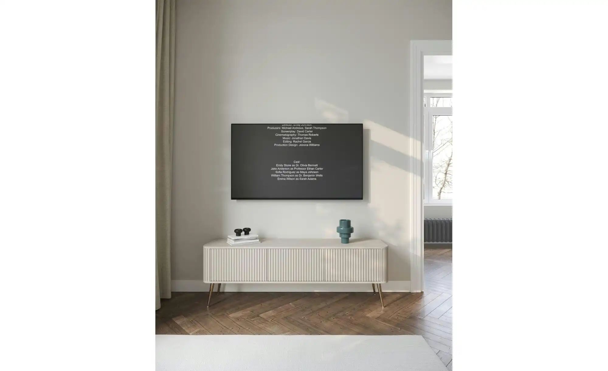 Lowboard  Ovarlo ¦ beige ¦ Maße (cm): B: 163,2 H: 49,2 Kommoden & Sideboard günstig online kaufen