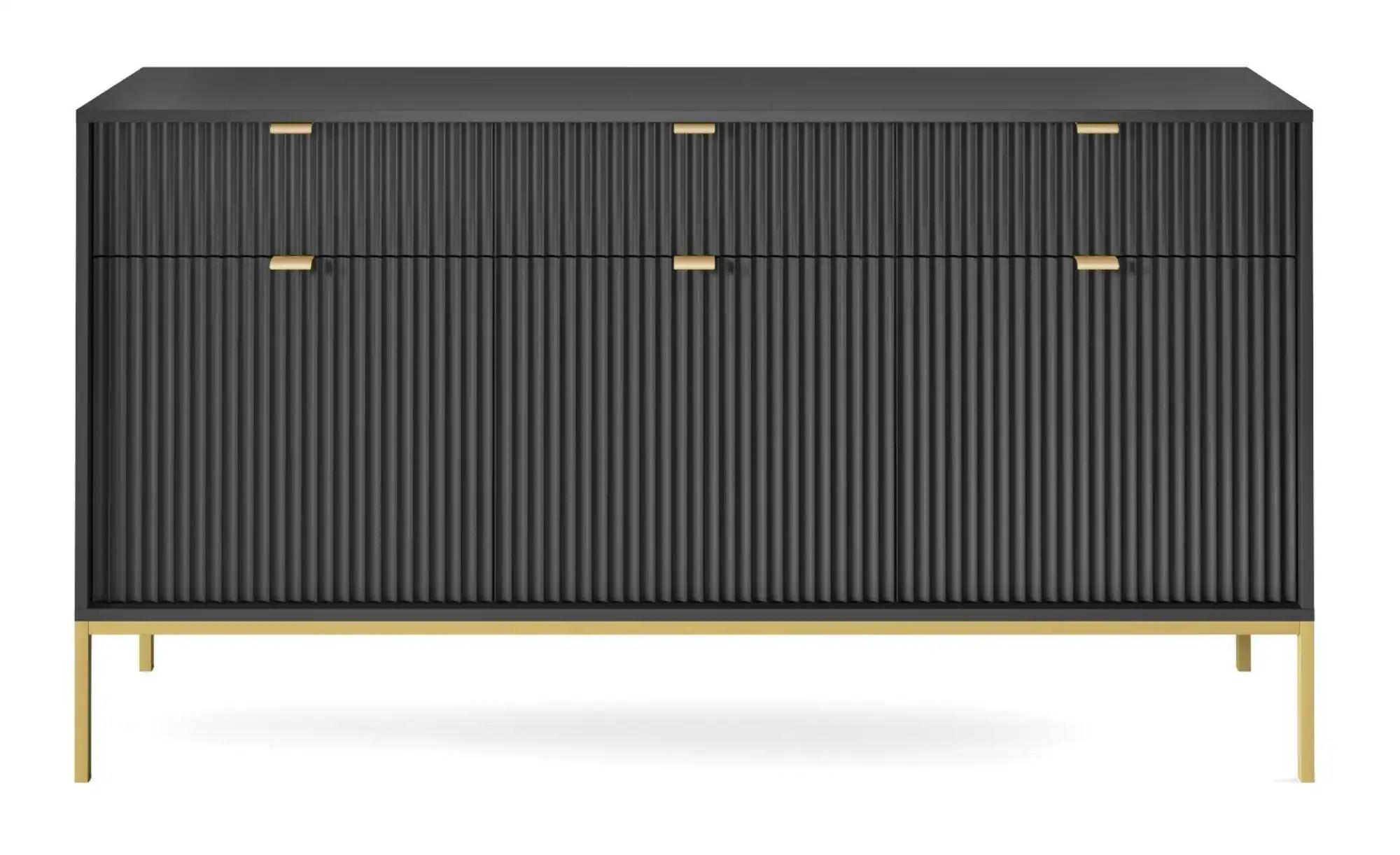 Selsey Sideboard  Vellore ¦ schwarz ¦ Maße (cm): B: 154 H: 83 Kommoden & Si günstig online kaufen