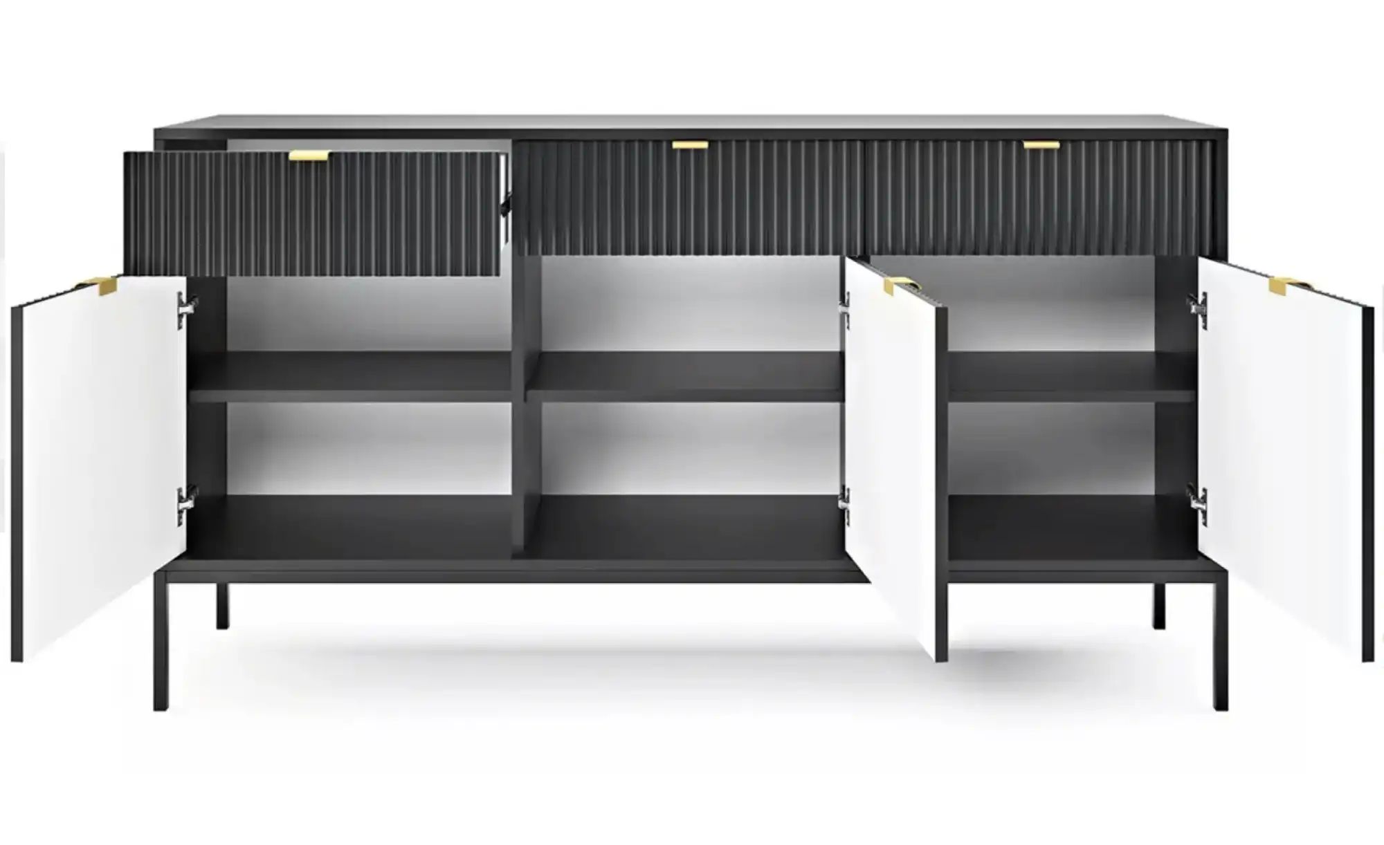 Thumbnail - Selsey Sideboard Vellore ¦ schwarz ¦ Maße (cm): B: 154 H: 83 Kommoden & Sideboards > Sideboards - Höffner