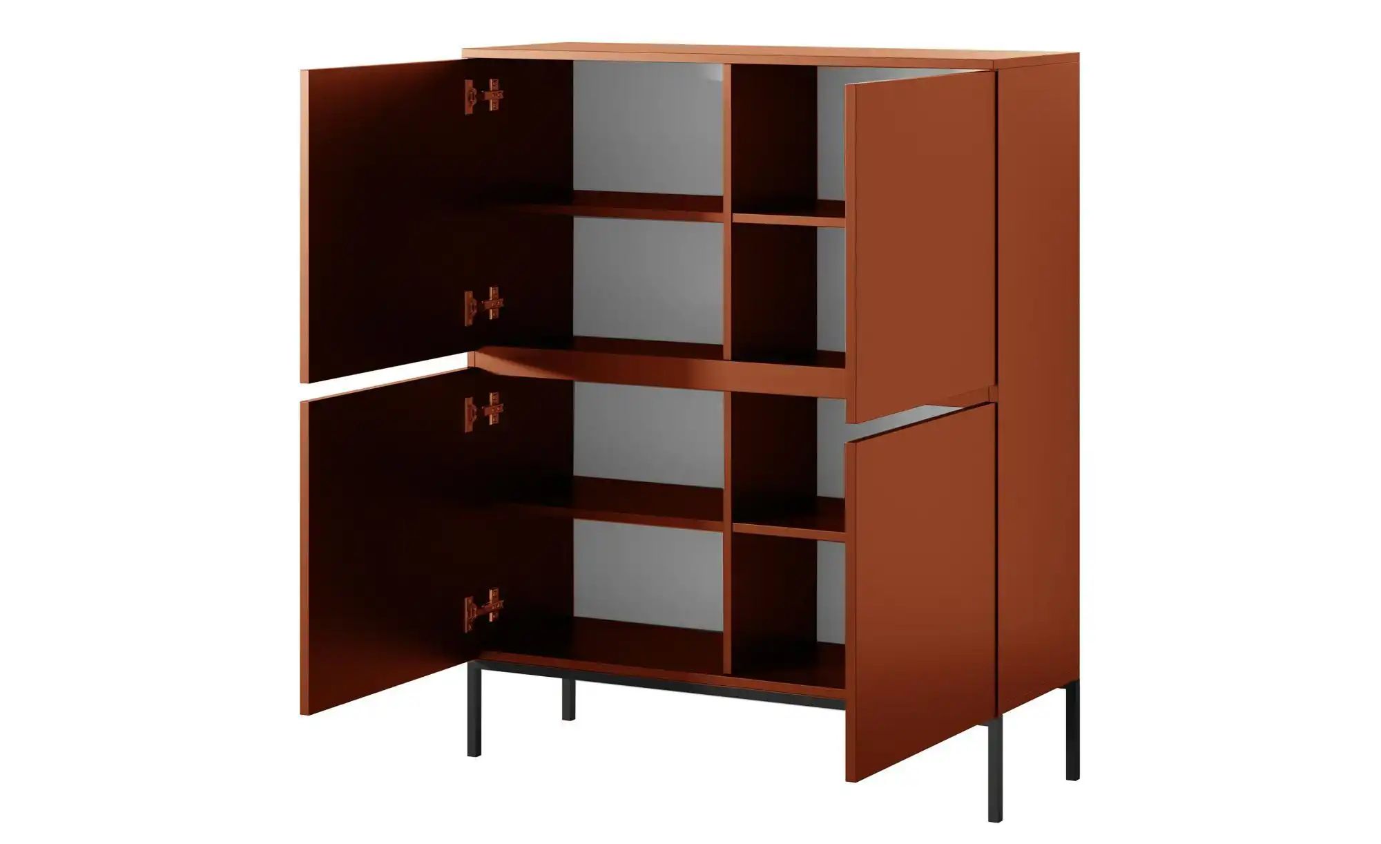 Thumbnail - Selsey Highboard  Bemmi ¦ rot ¦ Maße (cm): B: 100 H: 122 Kommoden & Sideboards > Highboards - Höffner