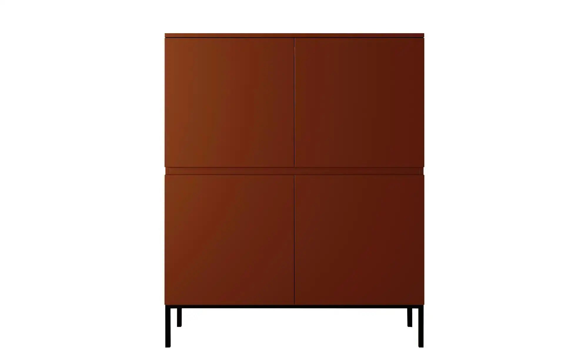 Thumbnail - Selsey Highboard  Bemmi ¦ rot ¦ Maße (cm): B: 100 H: 122 Kommoden & Sideboards > Highboards - Höffner