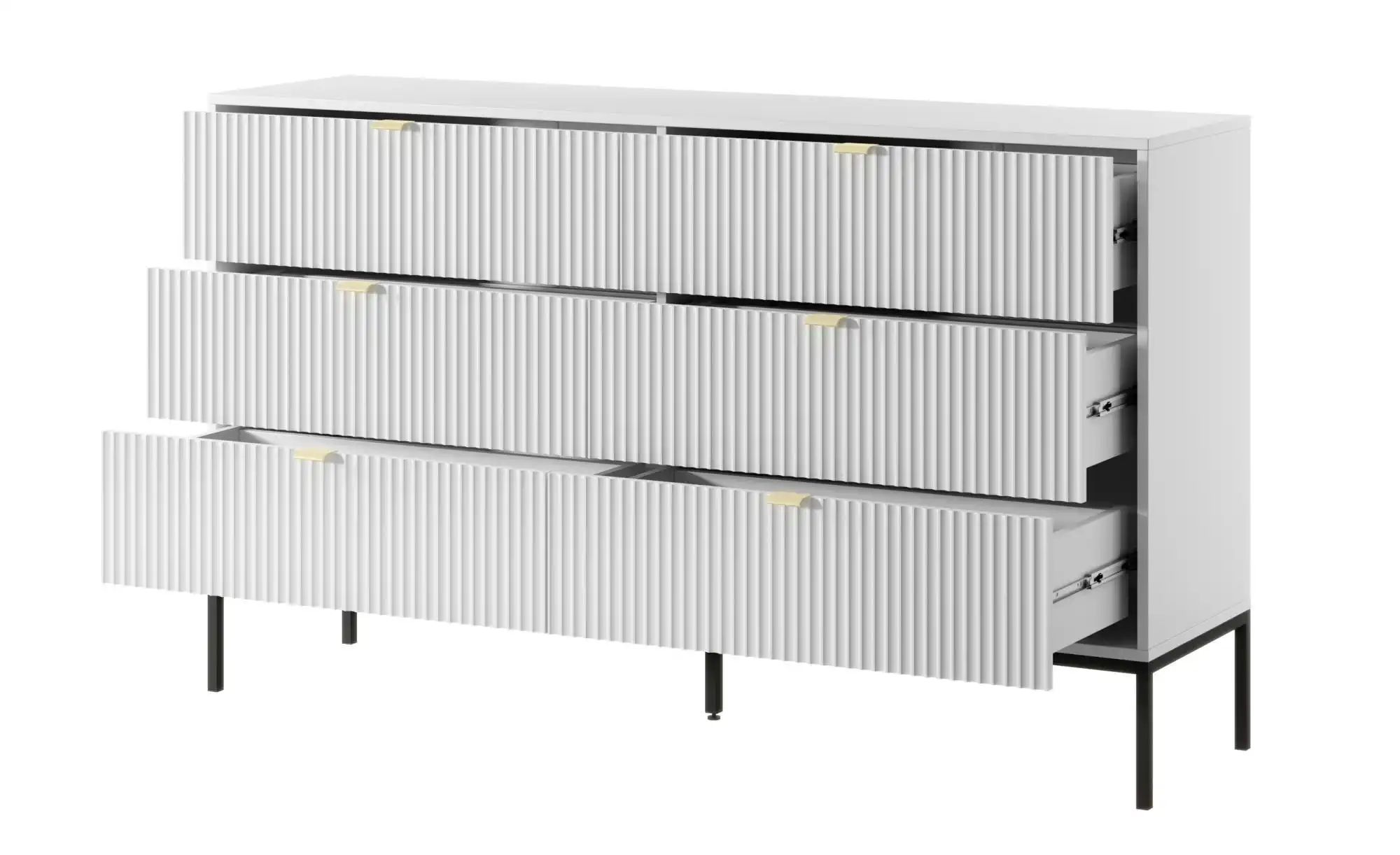 Selsey Sideboard  Vellore ¦ weiß ¦ Maße (cm): B: 154 H: 91 Kommoden & Sideb günstig online kaufen