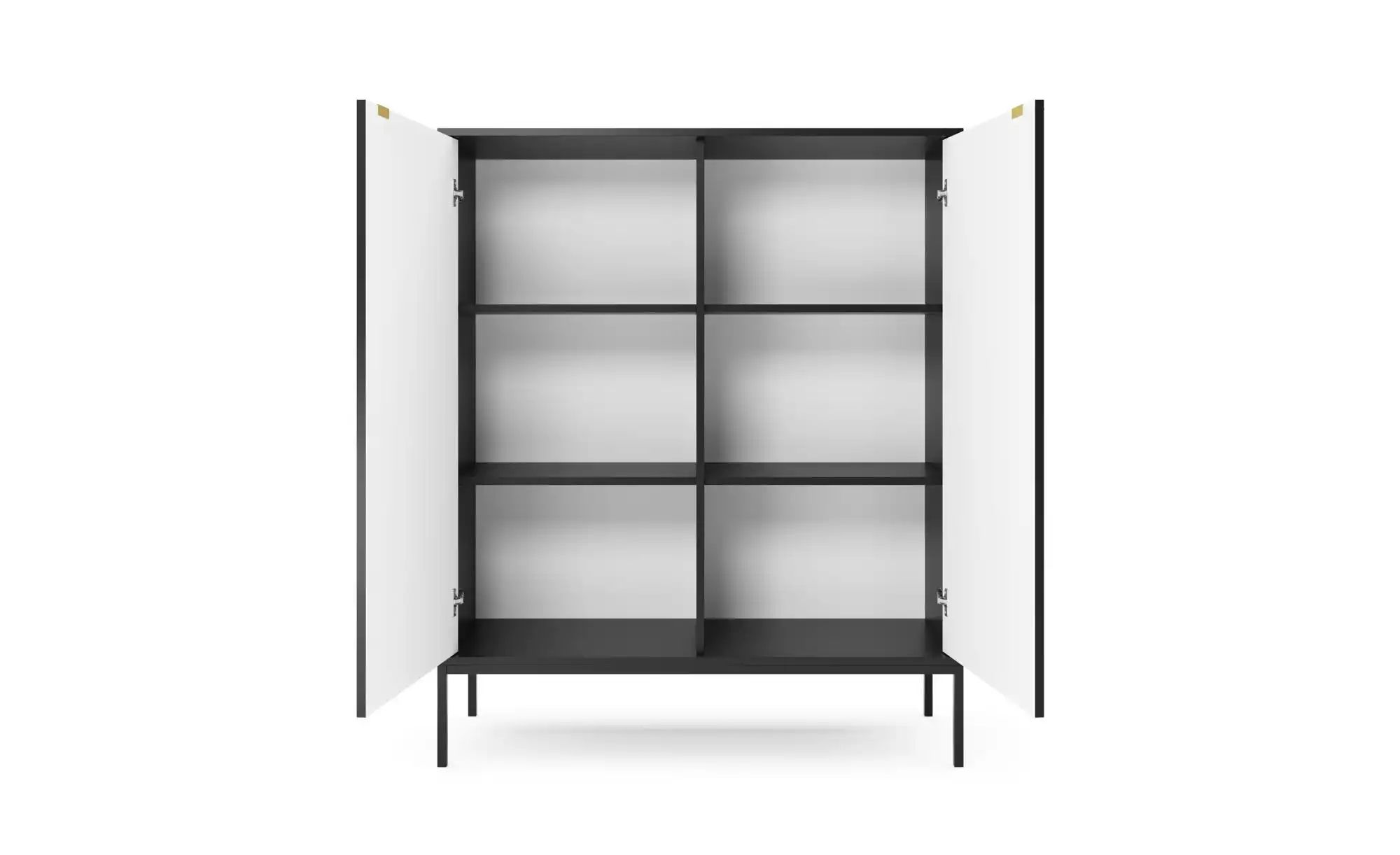 Selsey Highboard  Vellore ¦ schwarz ¦ Maße (cm): B: 104 H: 125 Kommoden & S günstig online kaufen
