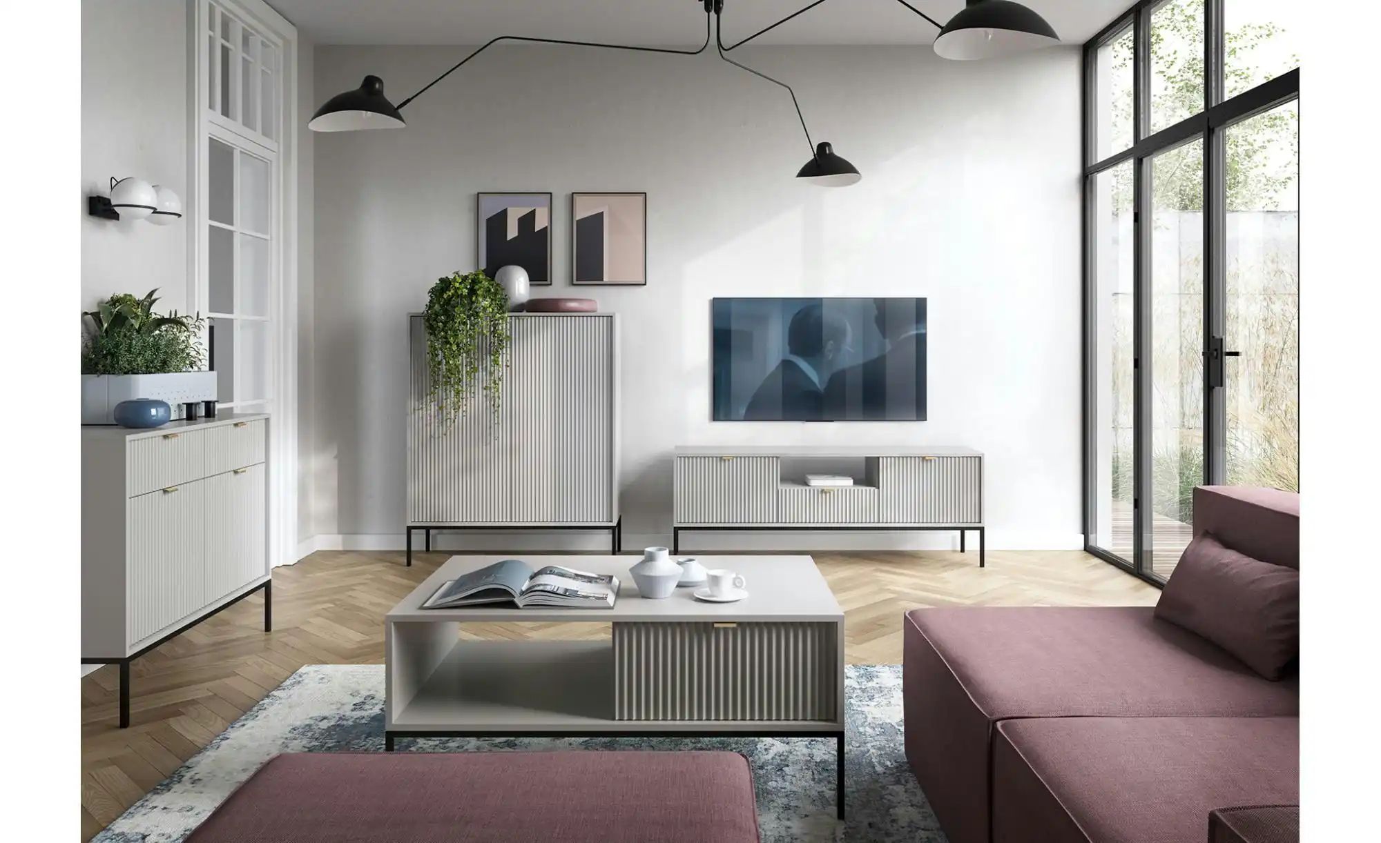 Thumbnail - Selsey Sideboard  Vellore ¦ grau ¦ Maße (cm): B: 104 H: 83 Kommoden & Sideboards > Sideboards - Höffner