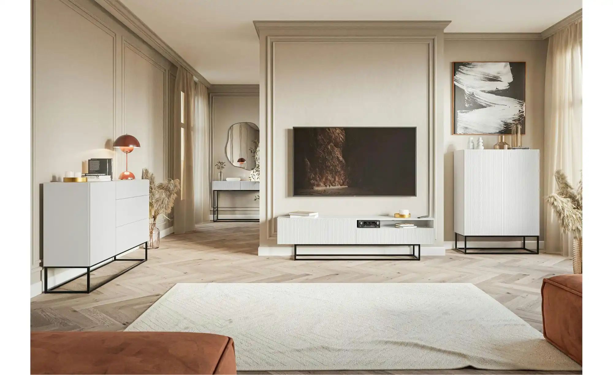 Thumbnail - Sideboard  Veldio ¦ weiß ¦ Maße (cm): B: 140 H: 90 Kommoden & Sideboards > Sideboards - Höffner