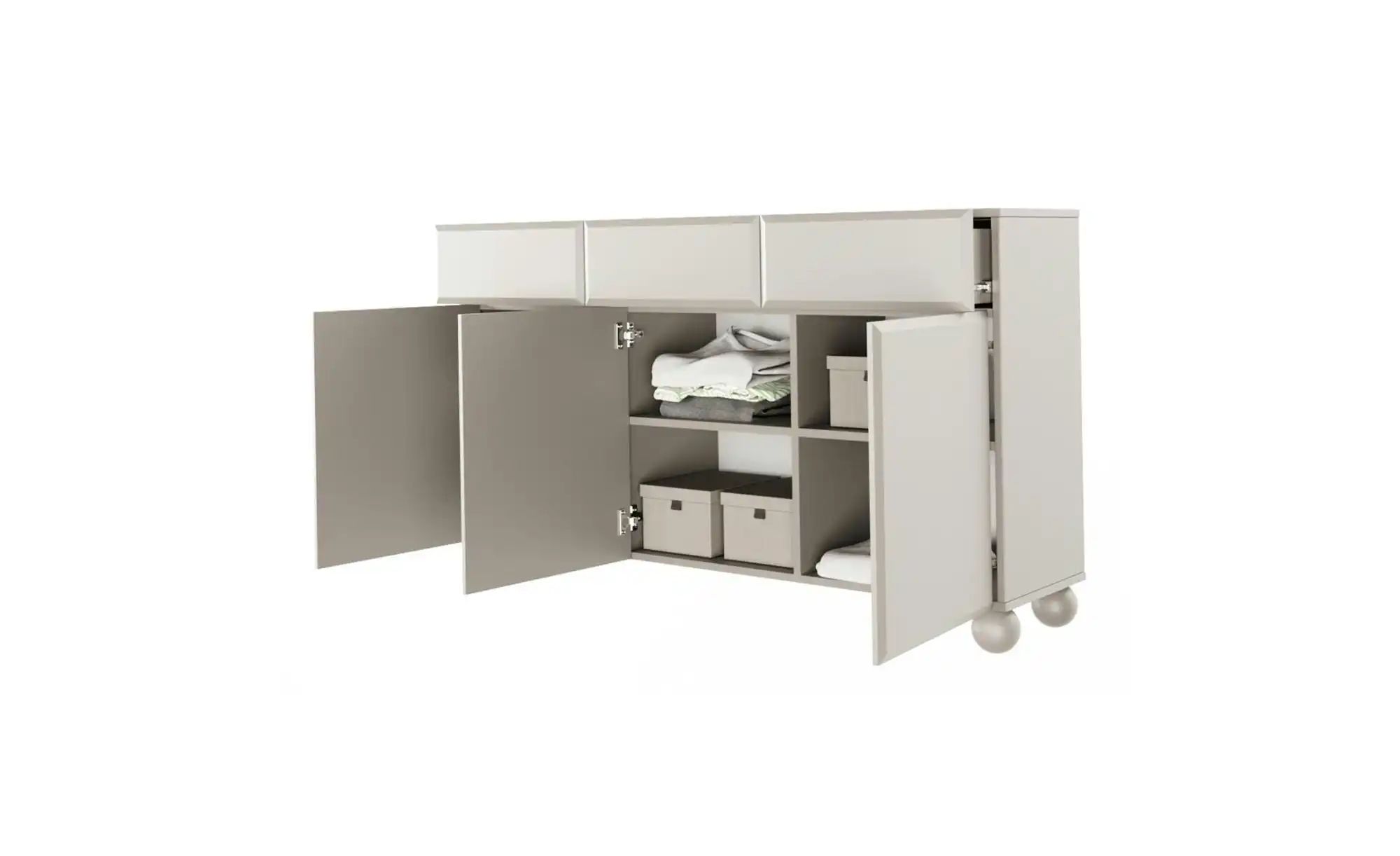 Sideboard  Chocolated ¦ beige ¦ Maße (cm): B: 150 H: 90,5 Kommoden & Sidebo günstig online kaufen