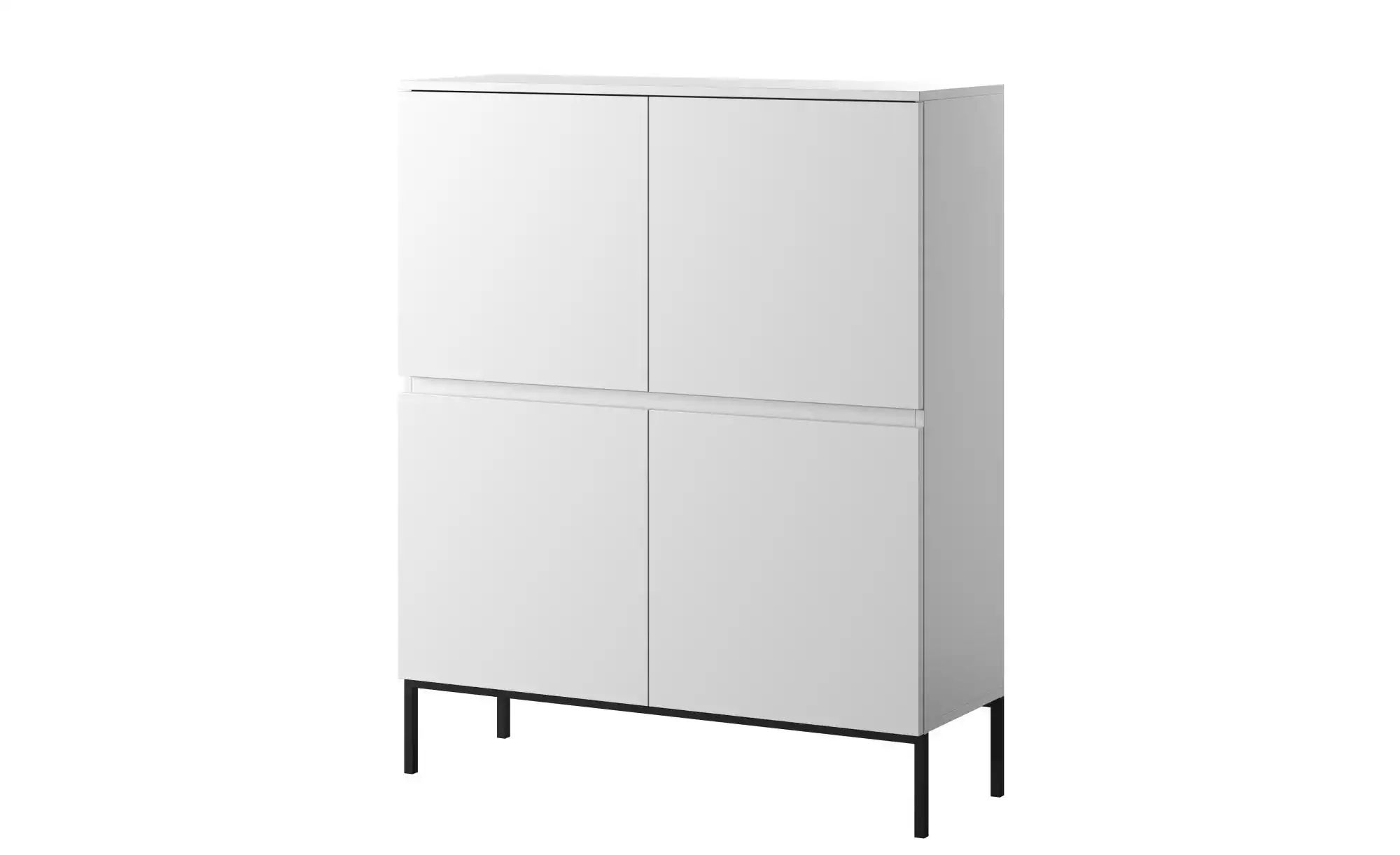 Highboard  Bemmi ¦ weiß ¦ Maße (cm): B: 100 H: 122 Kommoden & Sideboards > günstig online kaufen