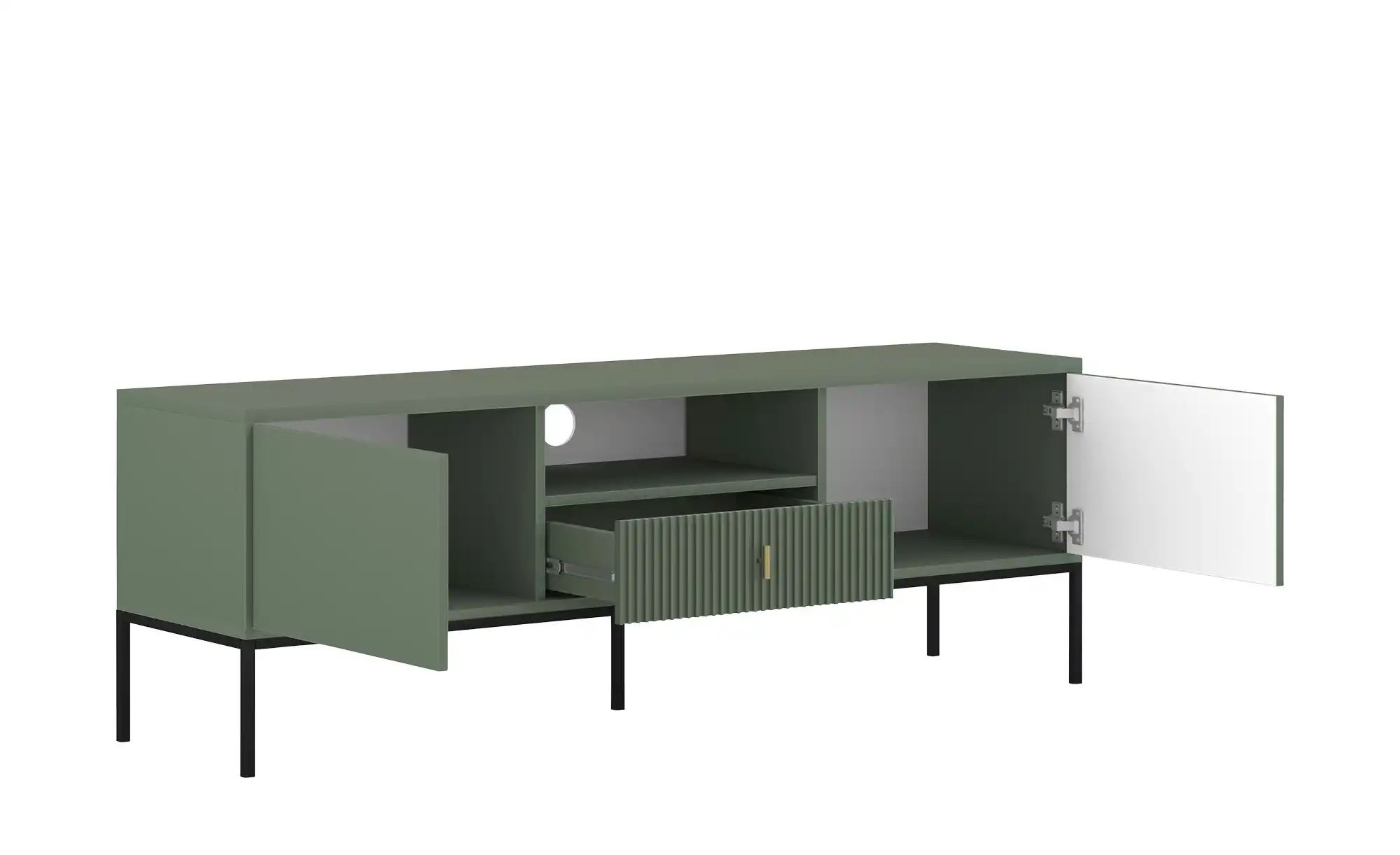 Thumbnail - TV-Lowboard Maglione ¦ grün ¦ Maße (cm): B: 154 H: 52 T: 39.0 Kommoden & Sideboards > Lowboards - Höffner