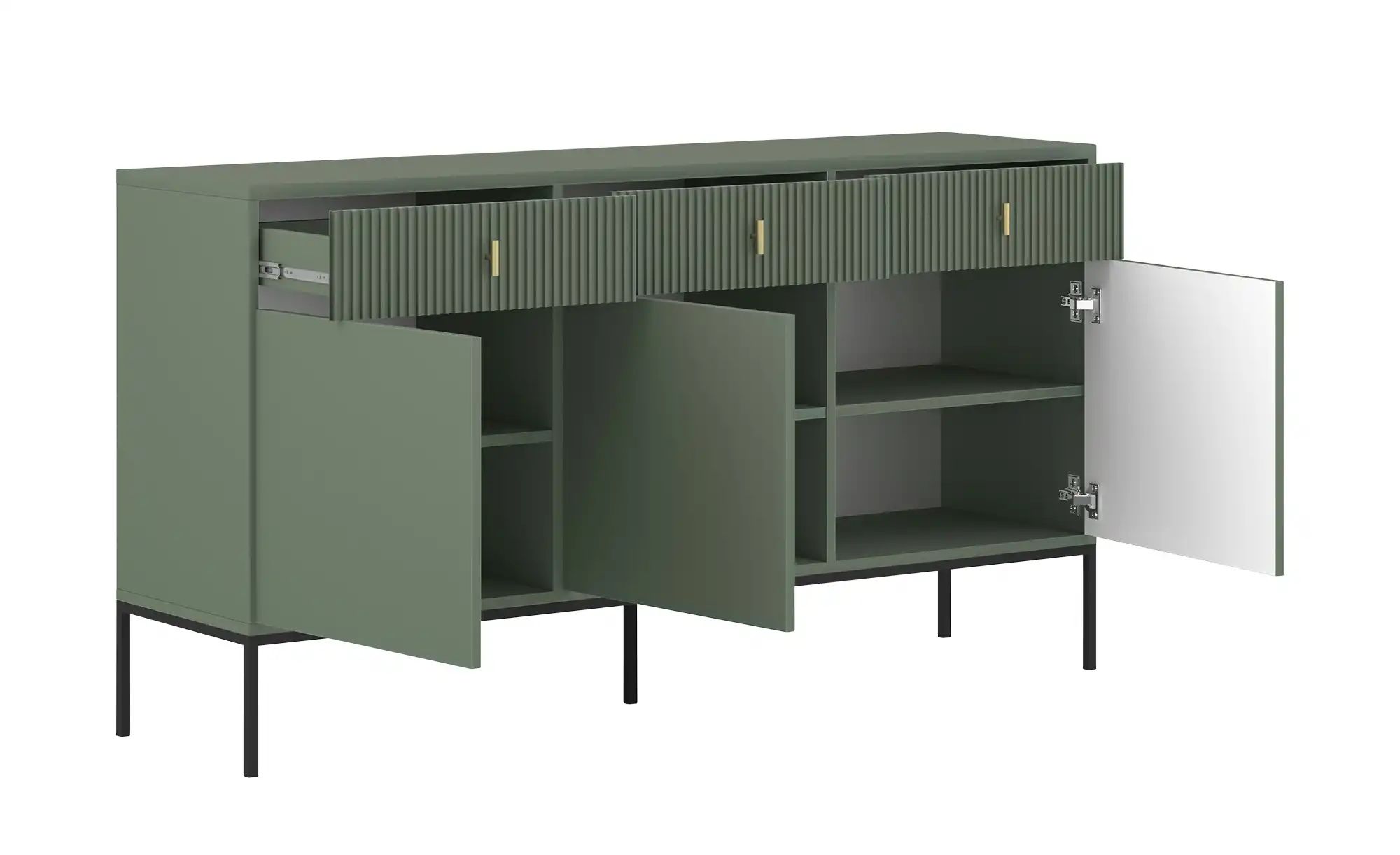Thumbnail - Sideboard Maglione ¦ grün ¦ Maße (cm): B: 154 H: 83 T: 39.0 Kommoden & Sideboards > Sideboards - Höffner