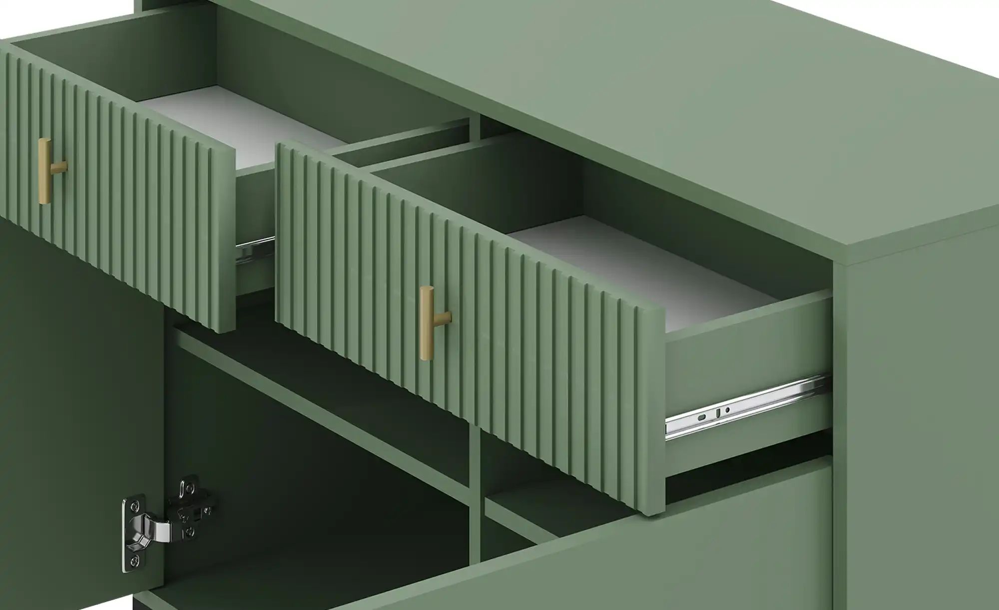 Thumbnail - Kommode Maglione ¦ grün ¦ Maße (cm): B: 104,2 H: 82,6 T: 39.0 Kommoden & Sideboards > Kommoden - Höffner