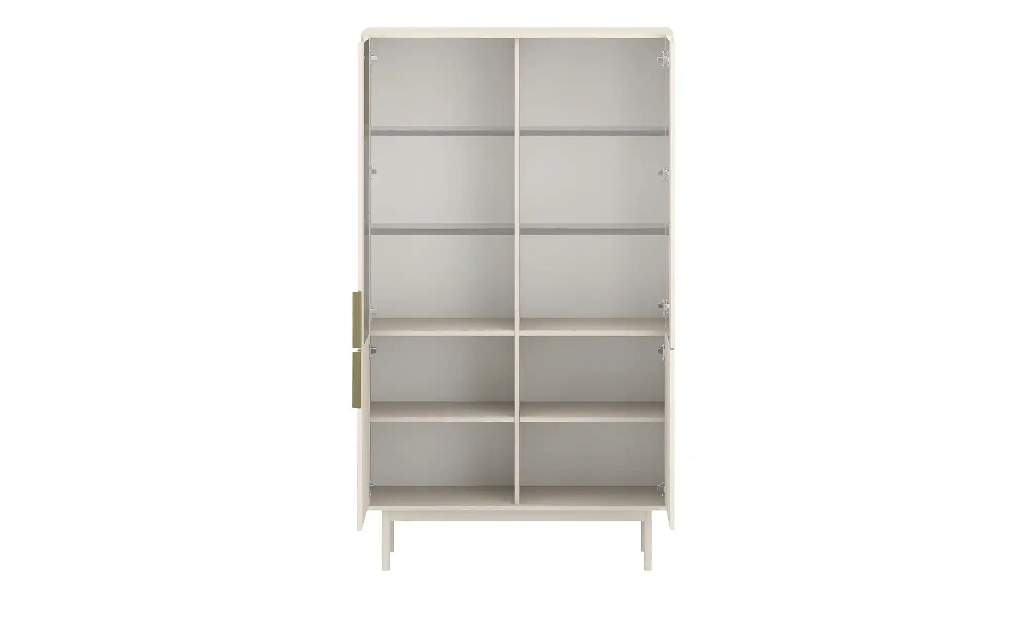 Thumbnail - Vitrine Vinchio ¦ beige ¦ Maße (cm): B: 104 H: 179,5 T: 39.0 Schränke > Vitrinen - Höffner