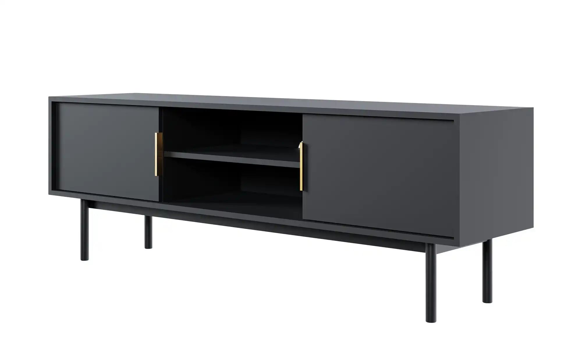 TV-Lowboard  Vinchio ¦ schwarz ¦ Maße (cm): B: 154 H: 54 T: 39.0 Kommoden & günstig online kaufen