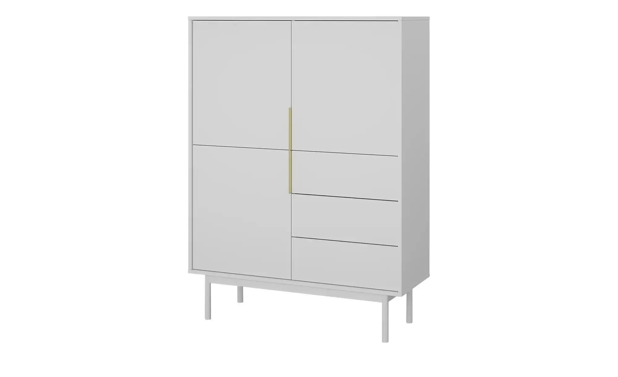 Highboard  Vinchio ¦ weiß ¦ Maße (cm): B: 104 H: 139,5 T: 39.0 Kommoden & S günstig online kaufen