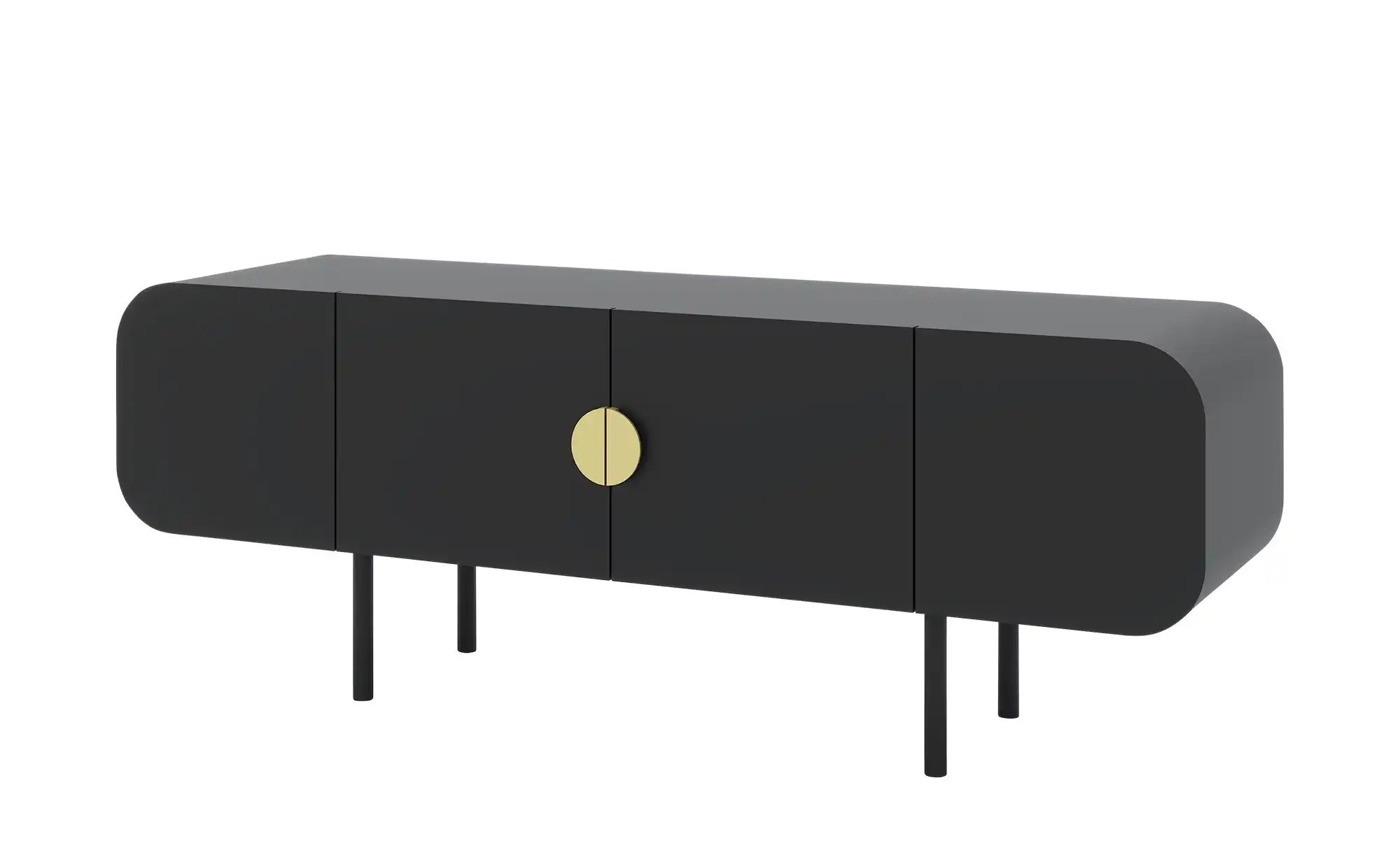 TV-Lowboard  Ovada ¦ schwarz ¦ Maße (cm): B: 151 H: 56 T: 39.0 Kommoden & S günstig online kaufen