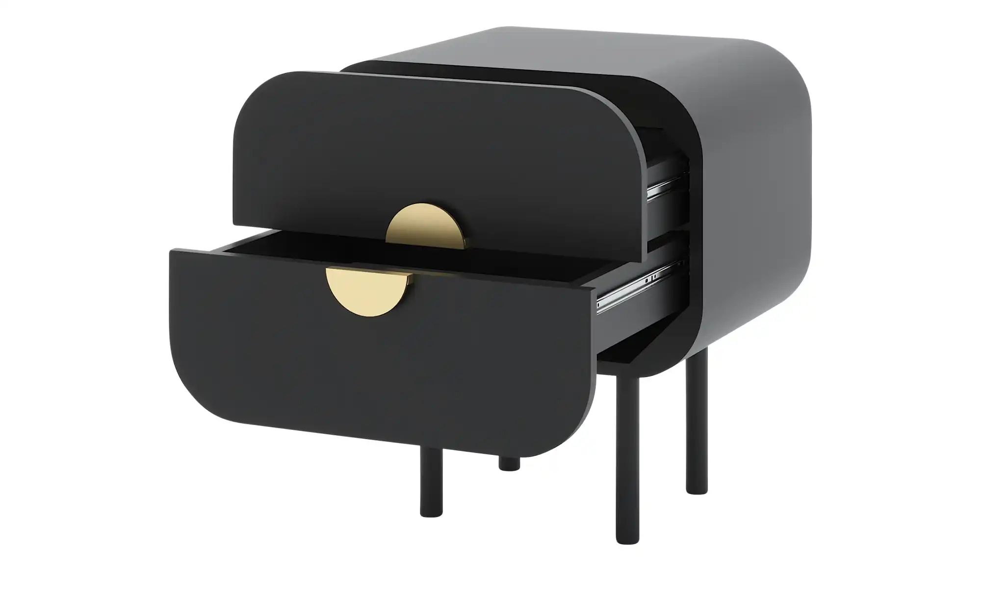 Kommode  Ovada ¦ schwarz ¦ Maße (cm): B: 50 H: 55 T: 39.5 Kommoden & Sidebo günstig online kaufen