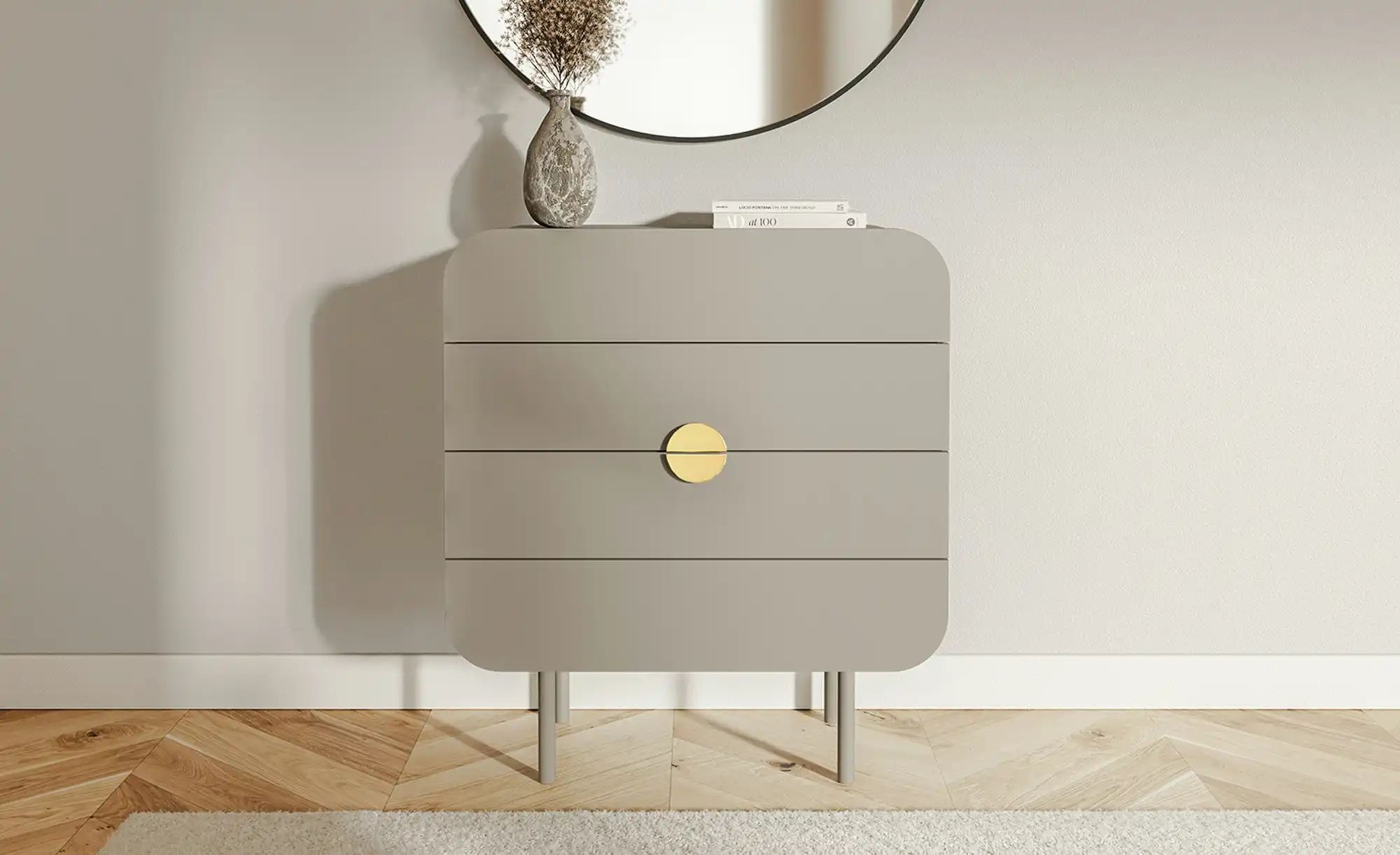 Thumbnail - Kommode  Ovada ¦ beige ¦ Maße (cm): B: 85 H: 91 T: 39.5 Kommoden & Sideboards > Kommoden - Höffner