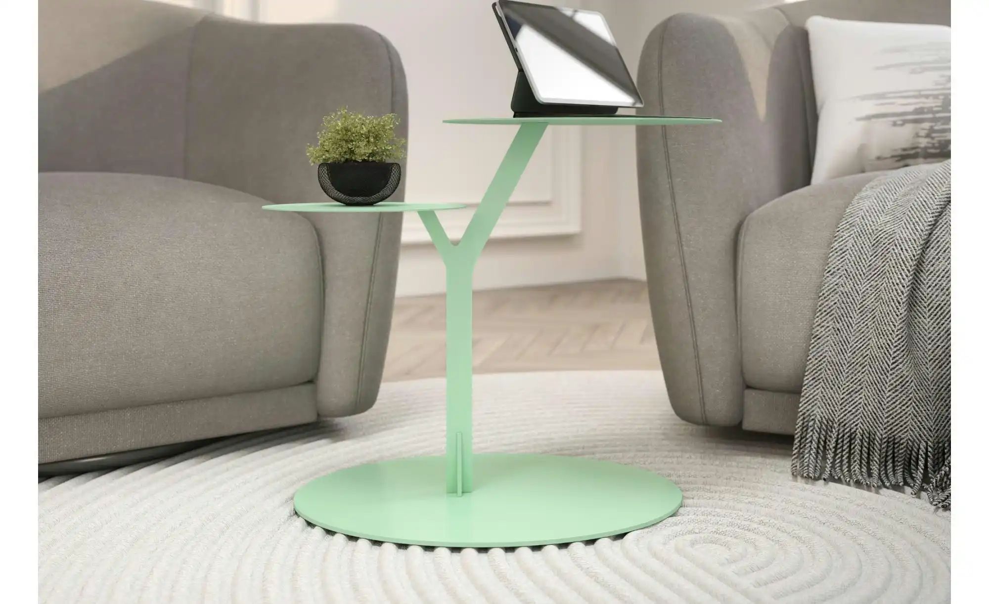 Beistelltisch   ¦ grün ¦ Maße (cm): B: 54 H: 44,5 Tische > Beistelltische > günstig online kaufen